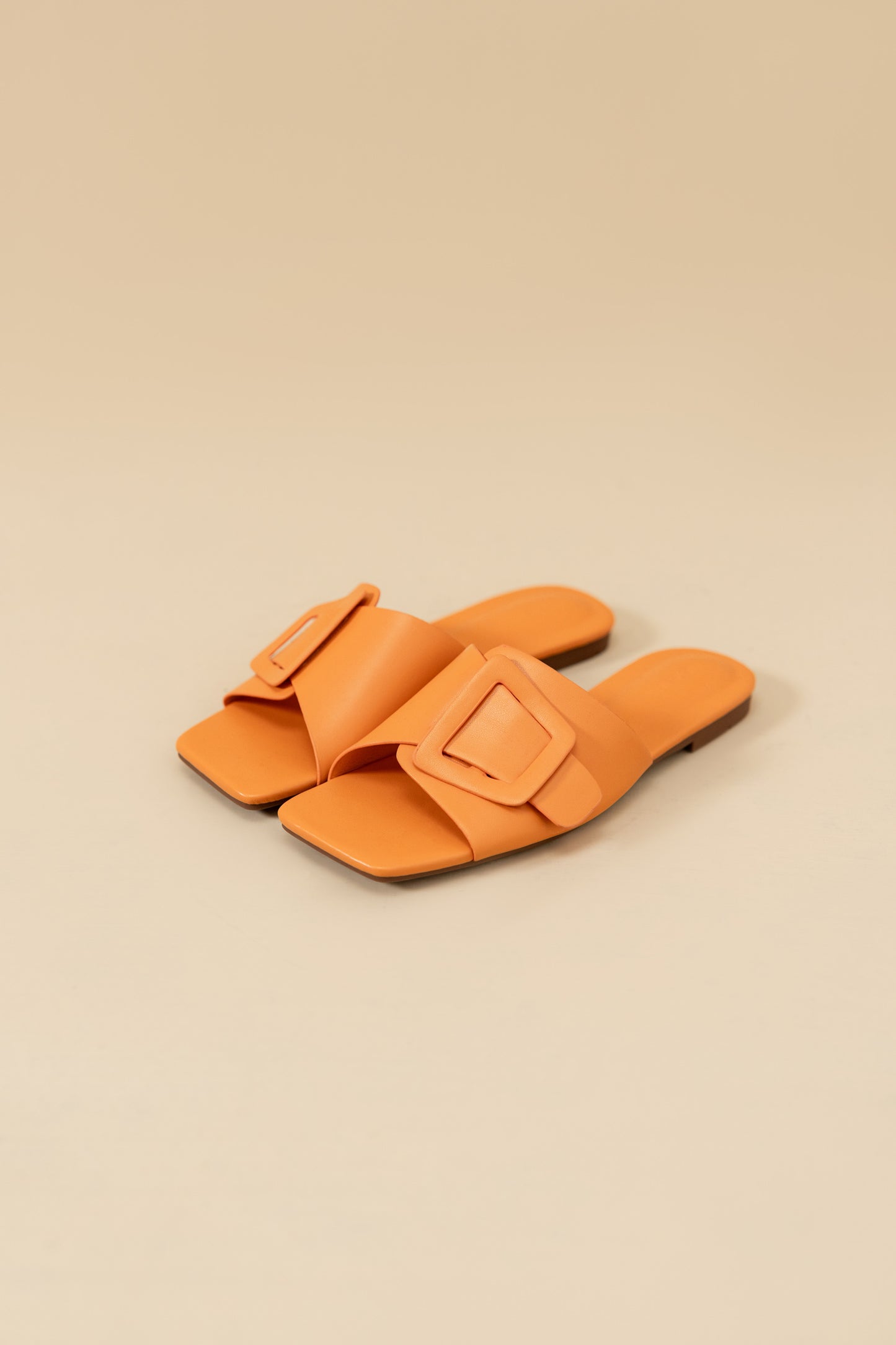 Orange Buckle Flats - Hustle N Holla