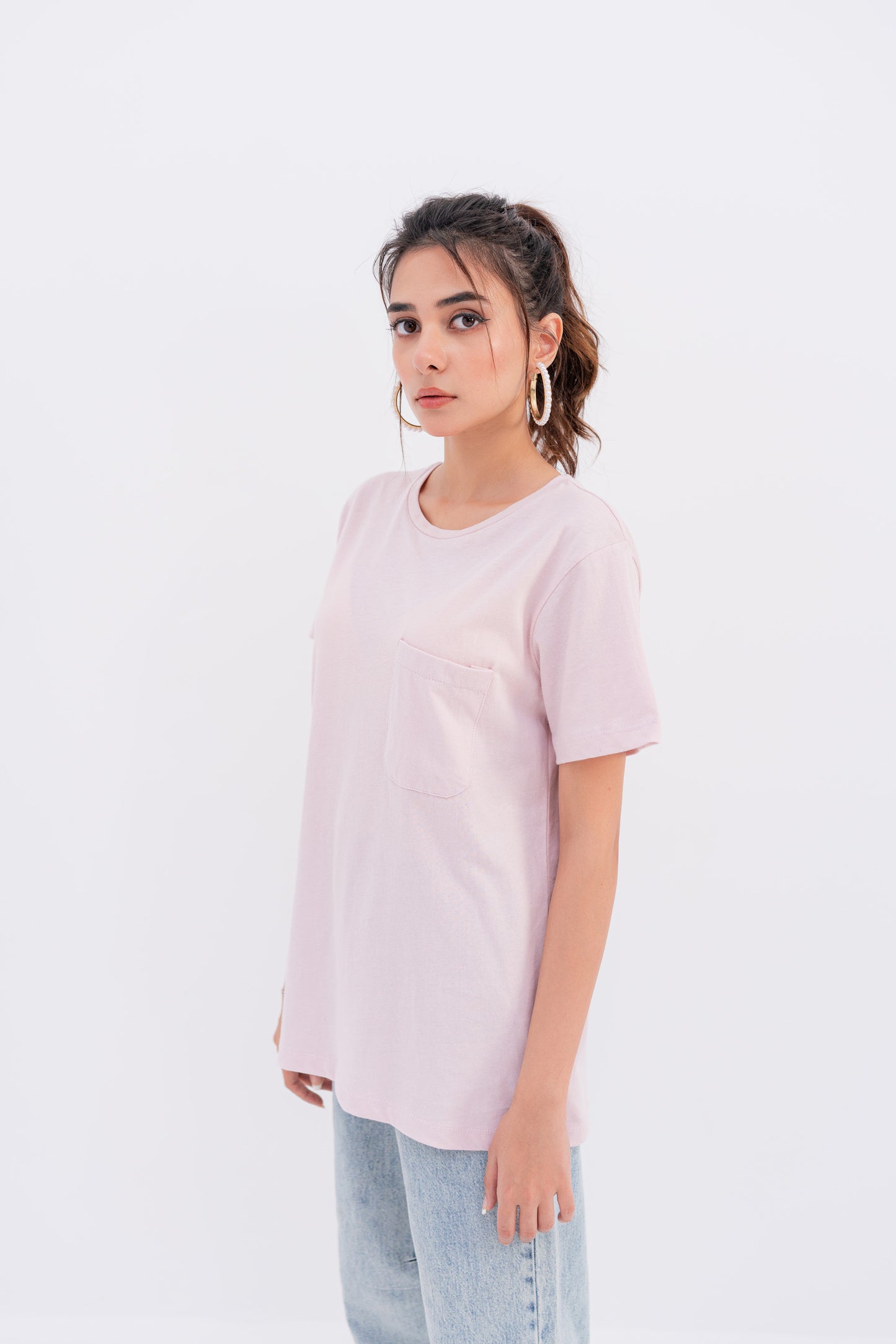 Pink Beach Graphic T-shirt