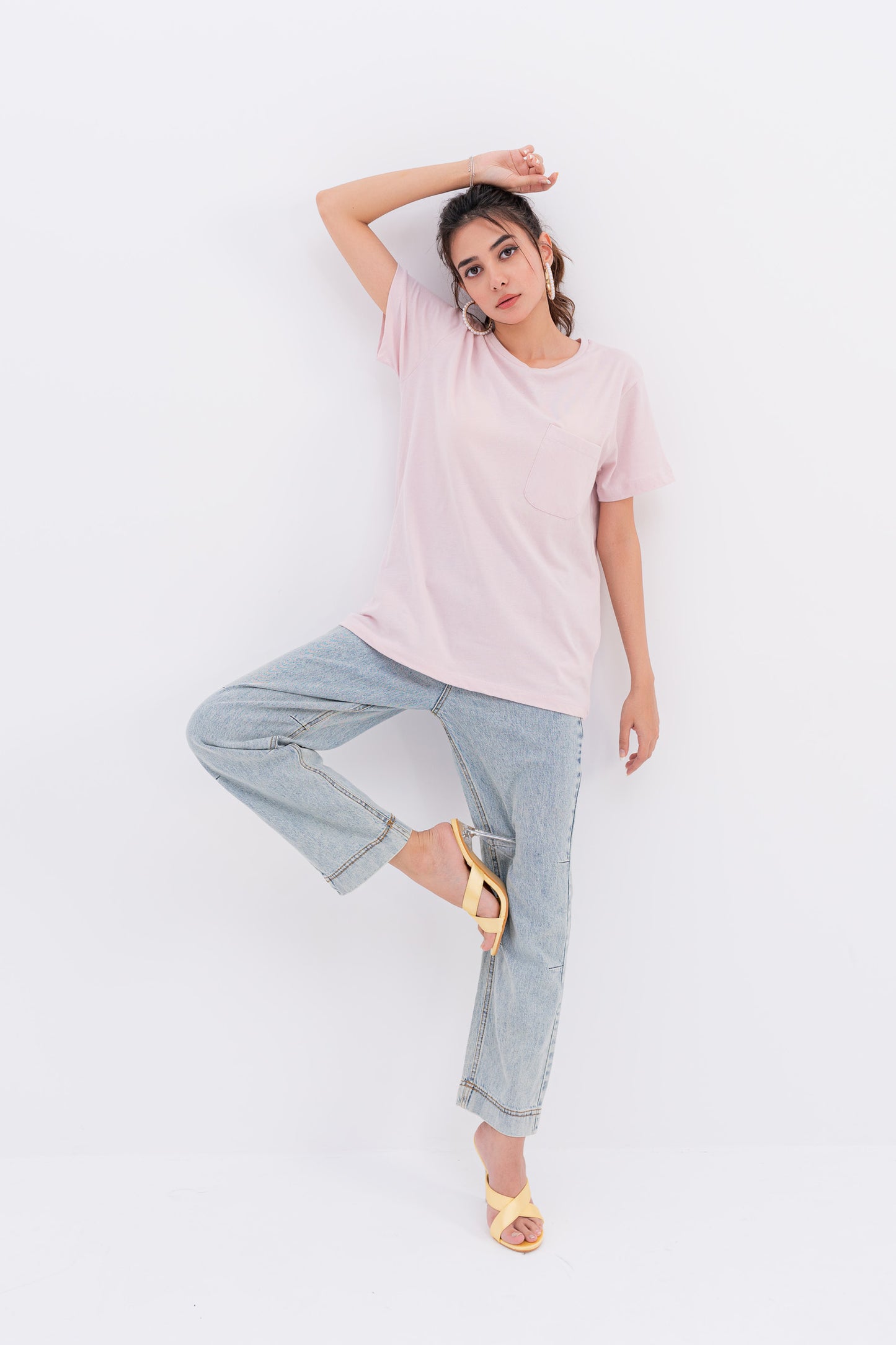 Pink Beach Graphic T-shirt