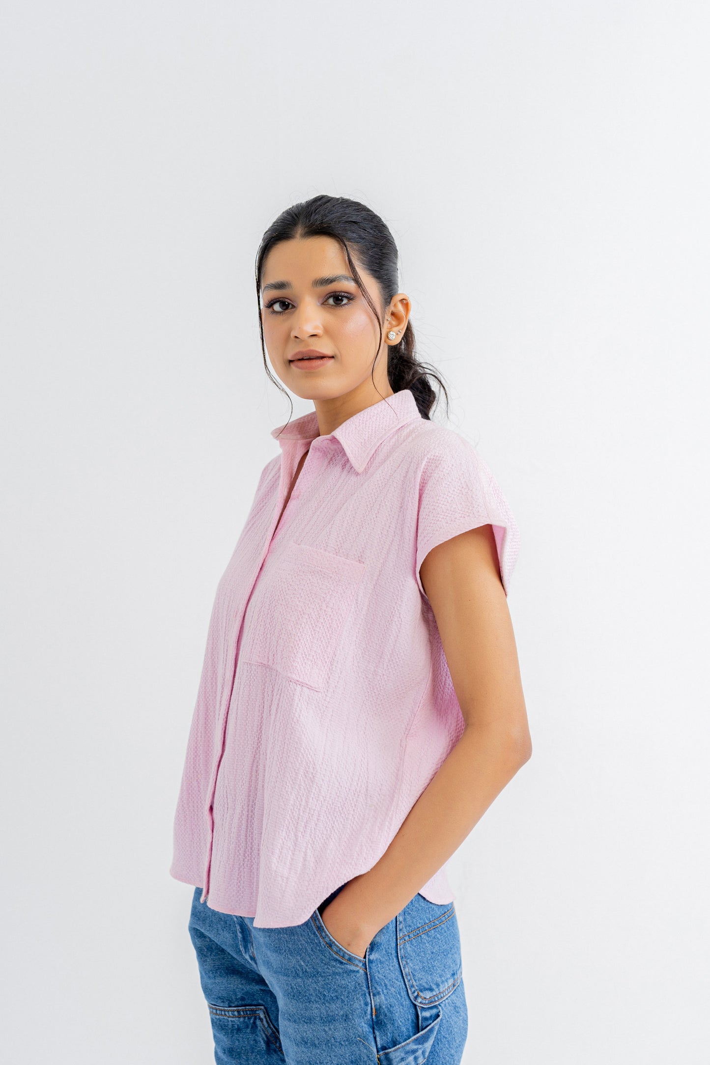 Pink Button down Shirt