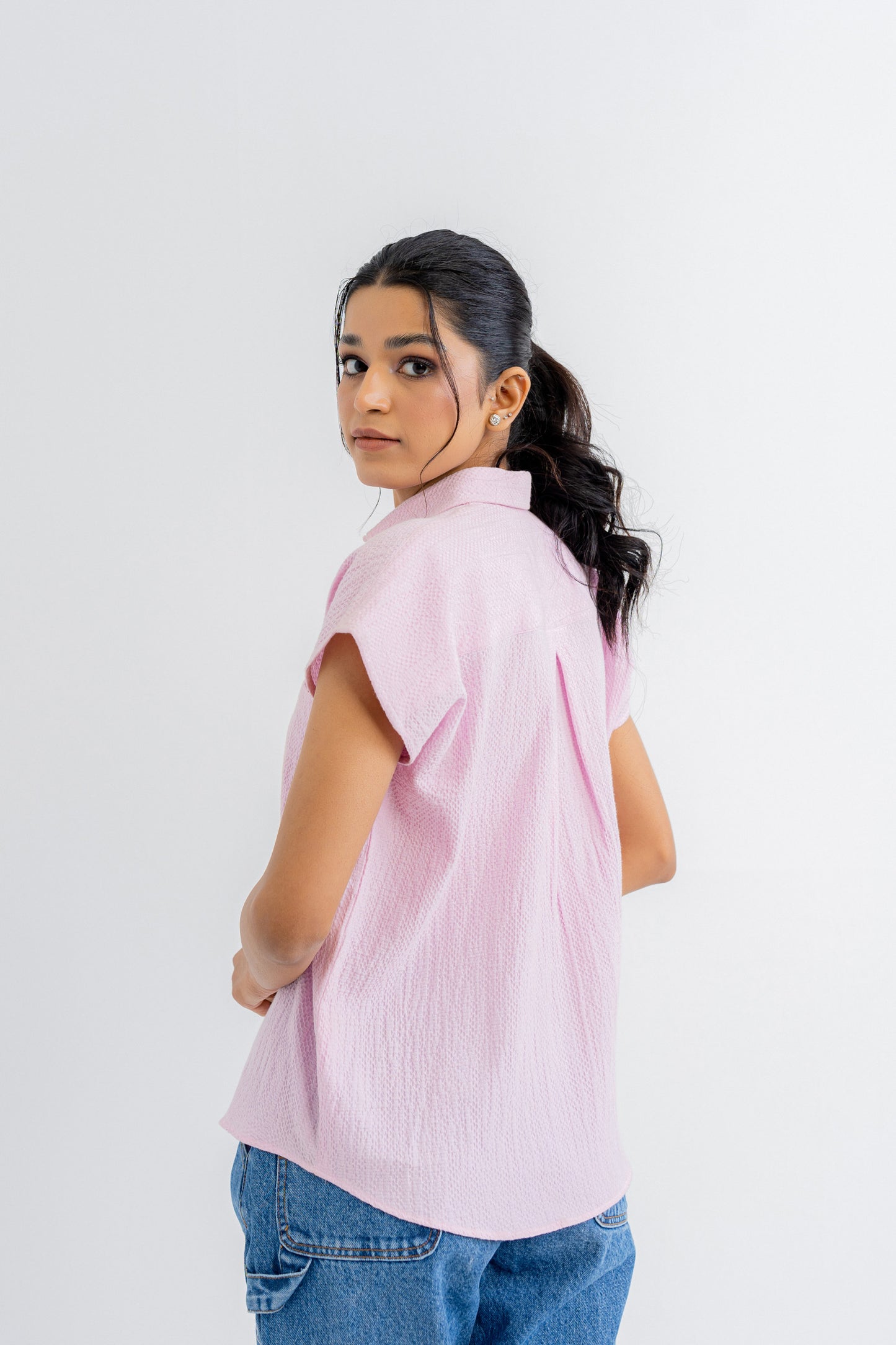 Pink Button down Shirt
