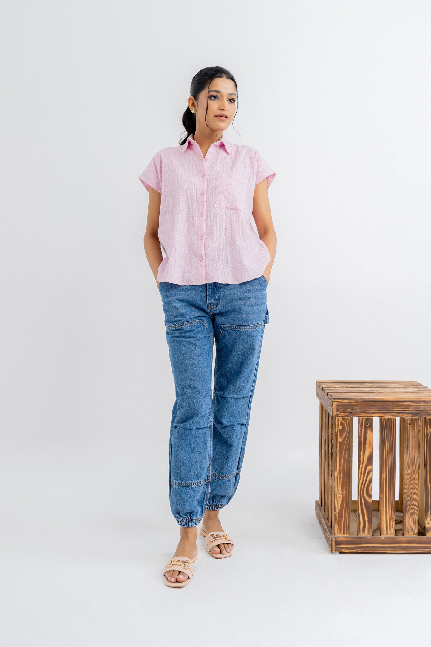 Pink Button down Shirt