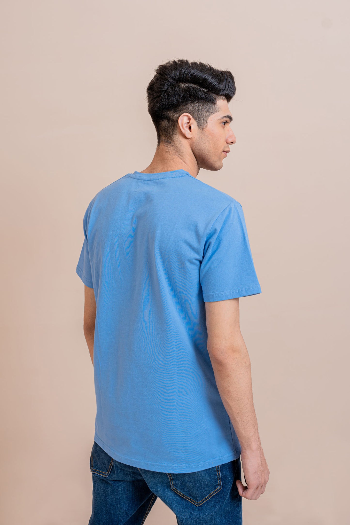 Royal Blue V-Neck Fit T-shirt