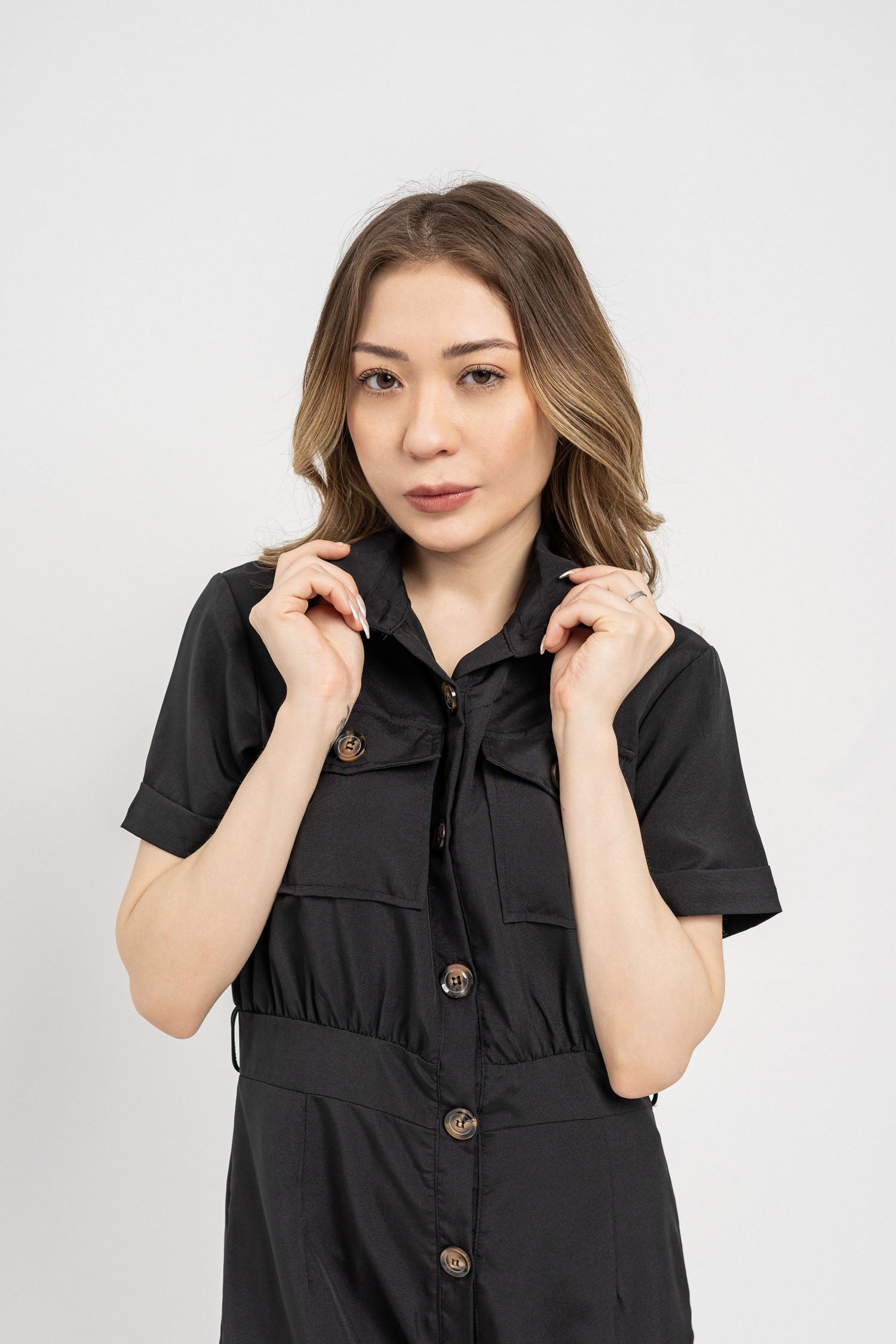 Short Belt Detail Jumpsuit - Hustle N Holla