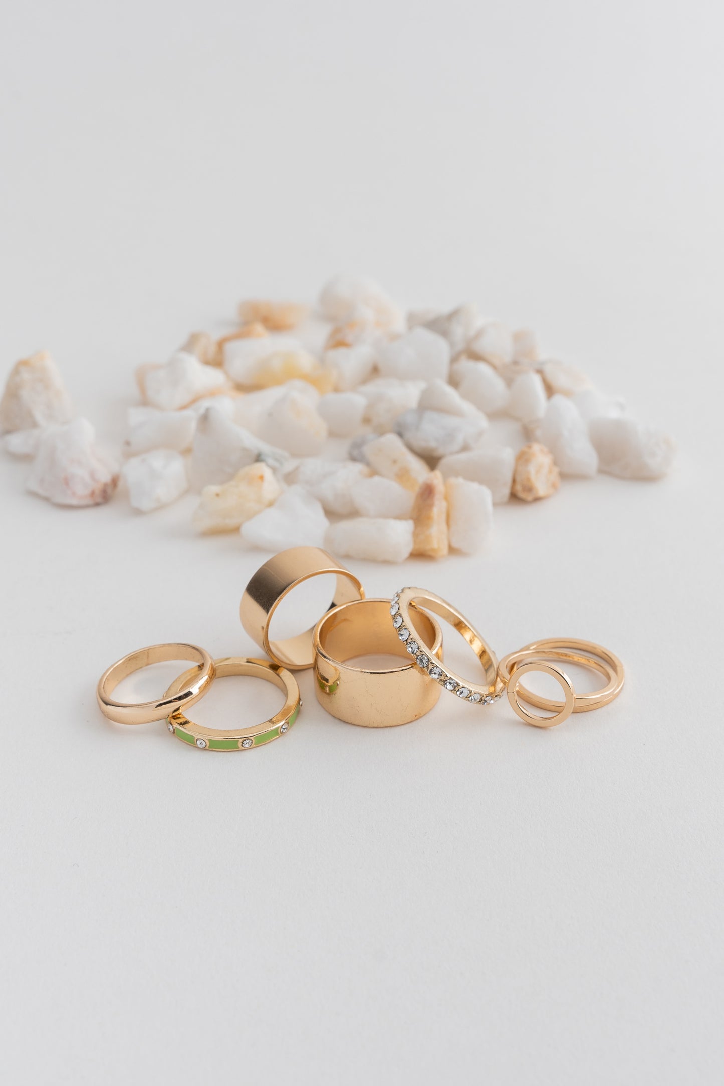 Seven Pack Gold Rings