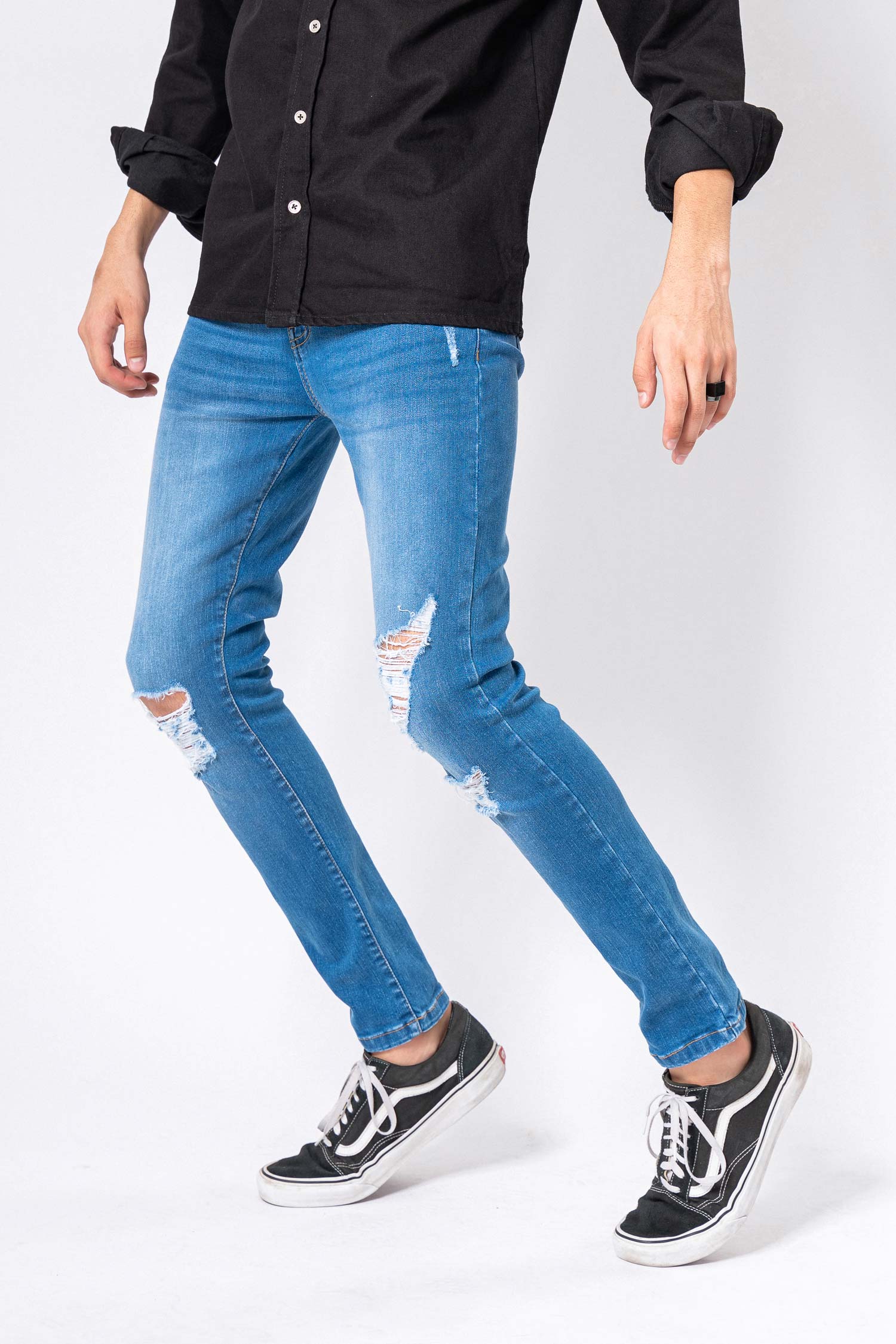 Slim Fit Tapered Jeans - Hustle N Holla