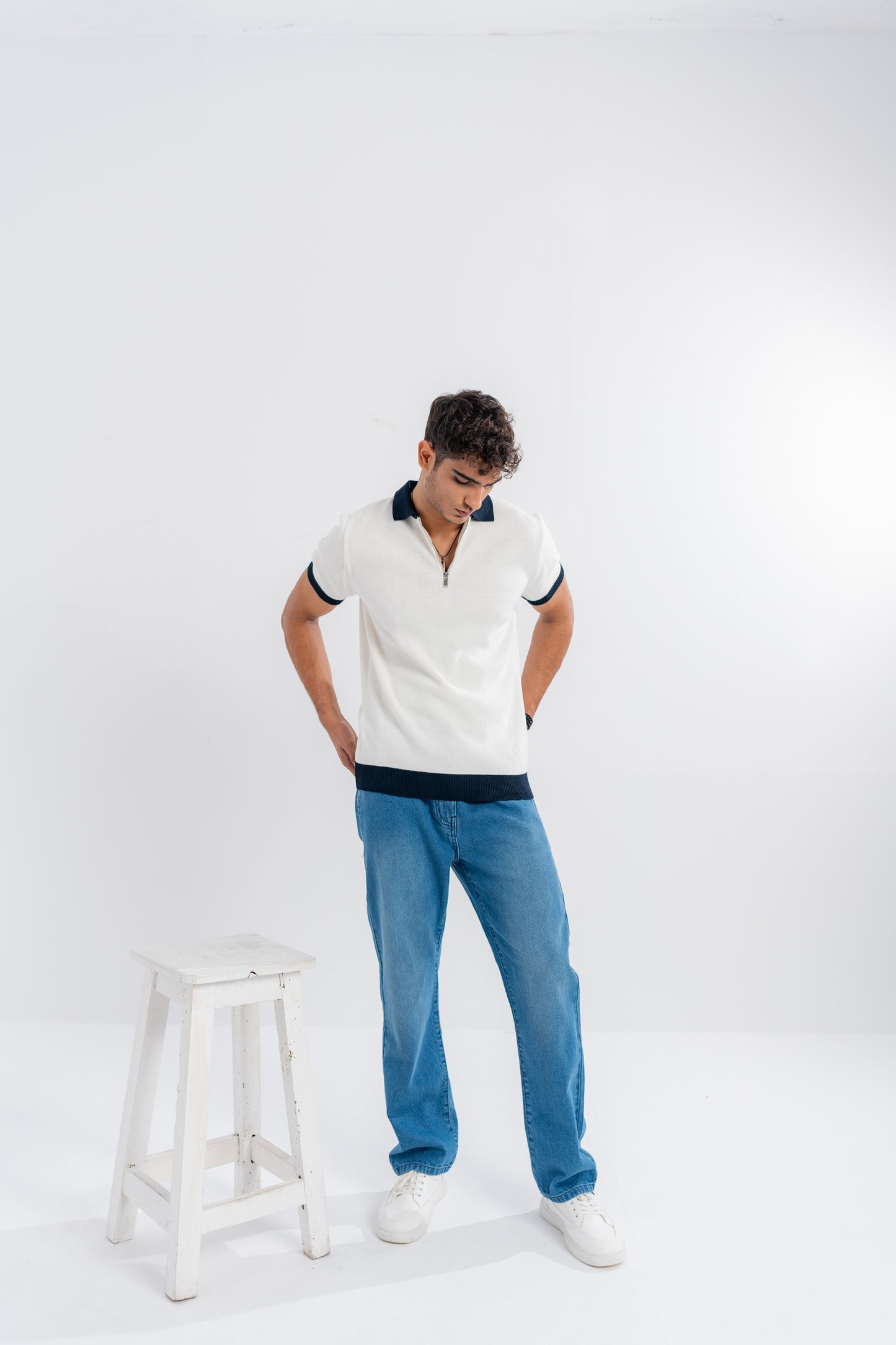Straight Elasticated Jeans