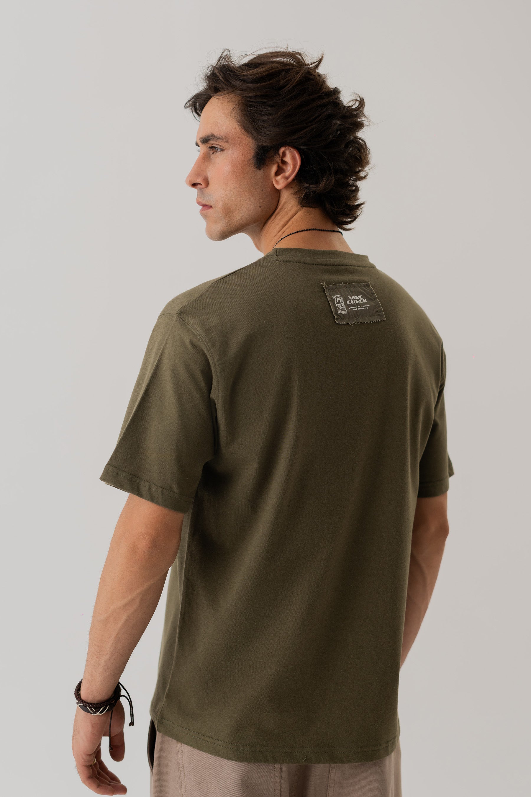 Hunter Green Regular Fit Embroidered Statement T-shirt - Hustle N Holla