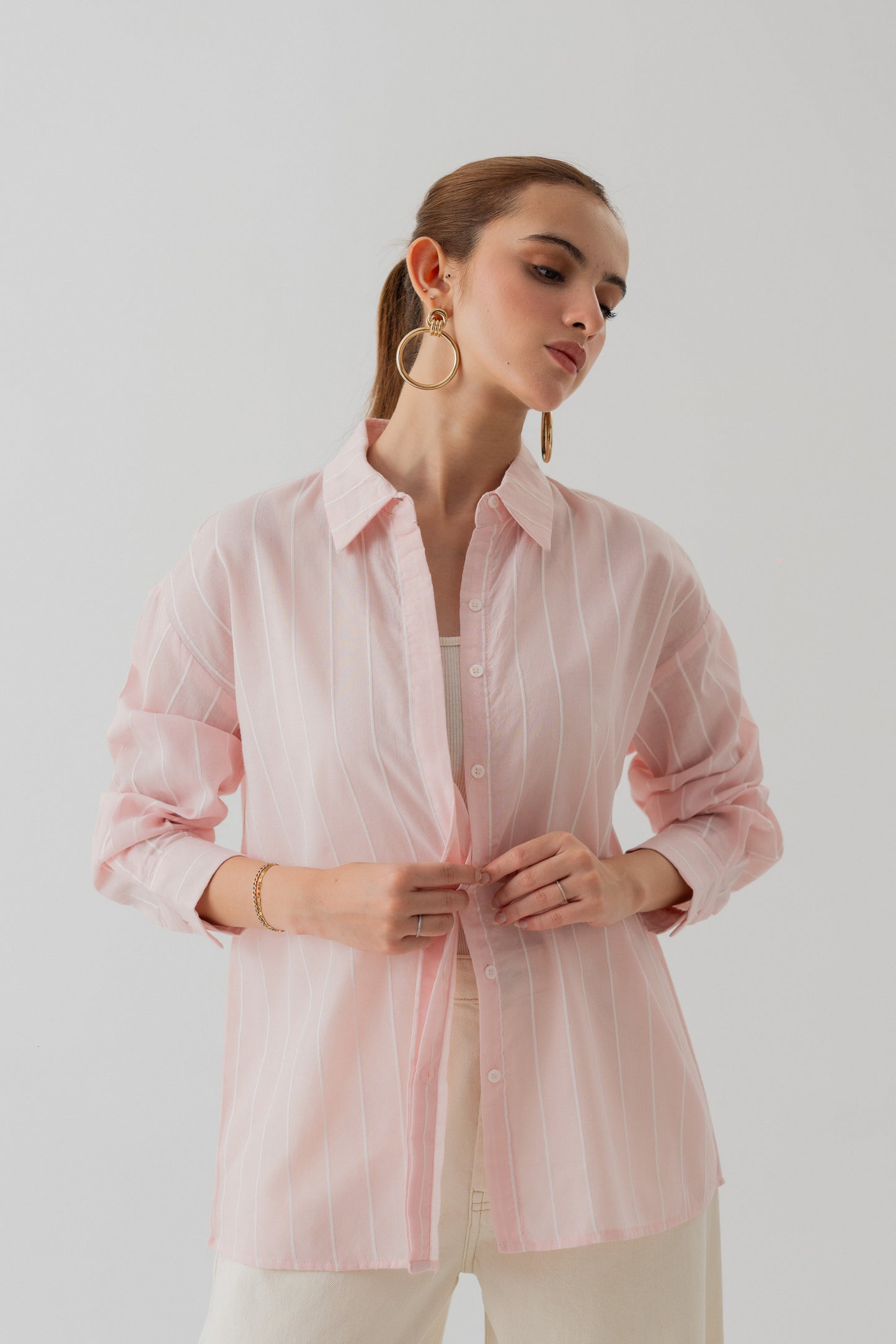 Striped Cotton Minor Fault Button down Shirt - Hustle N Holla