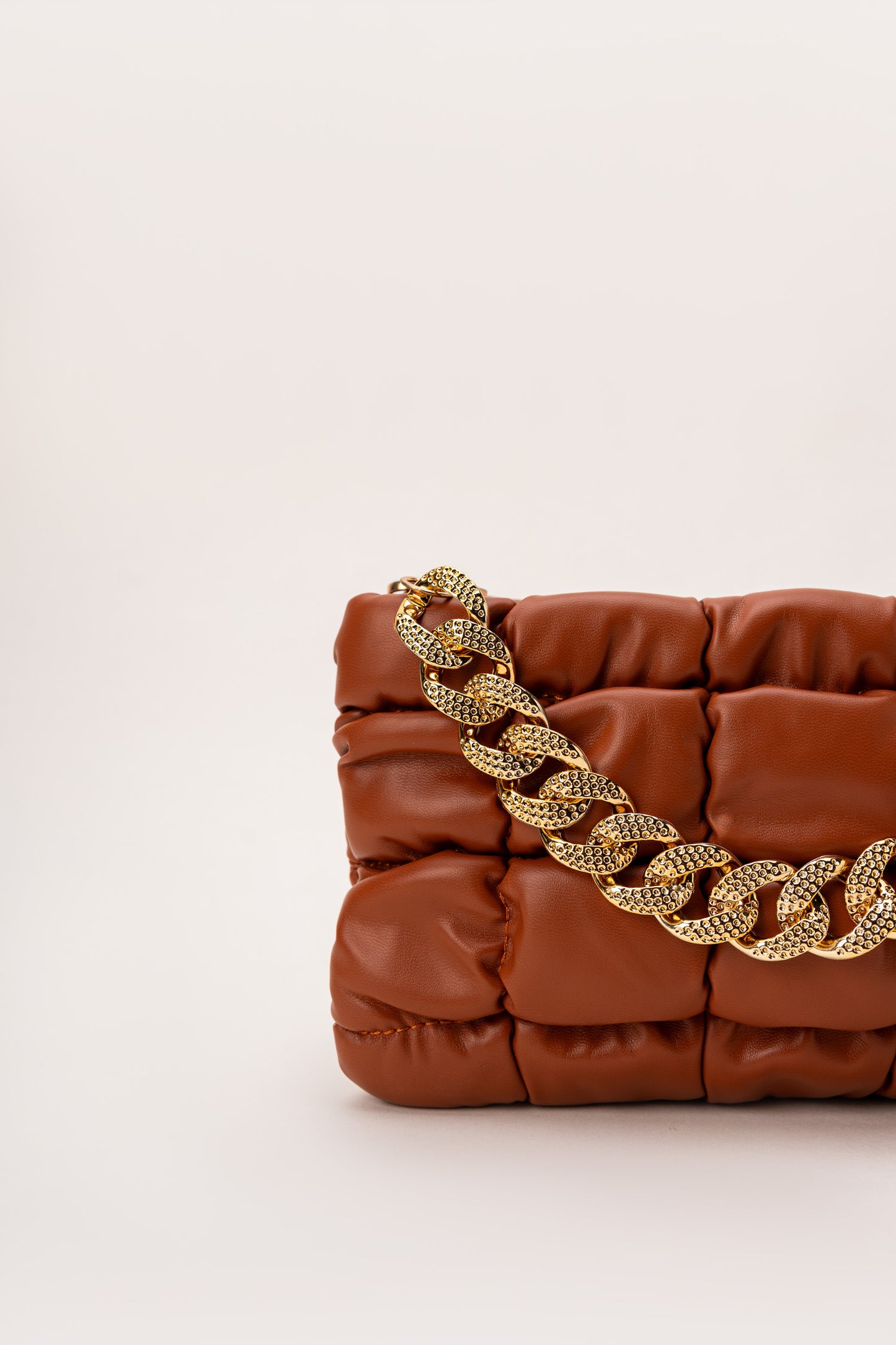 Tan Quilted Bag