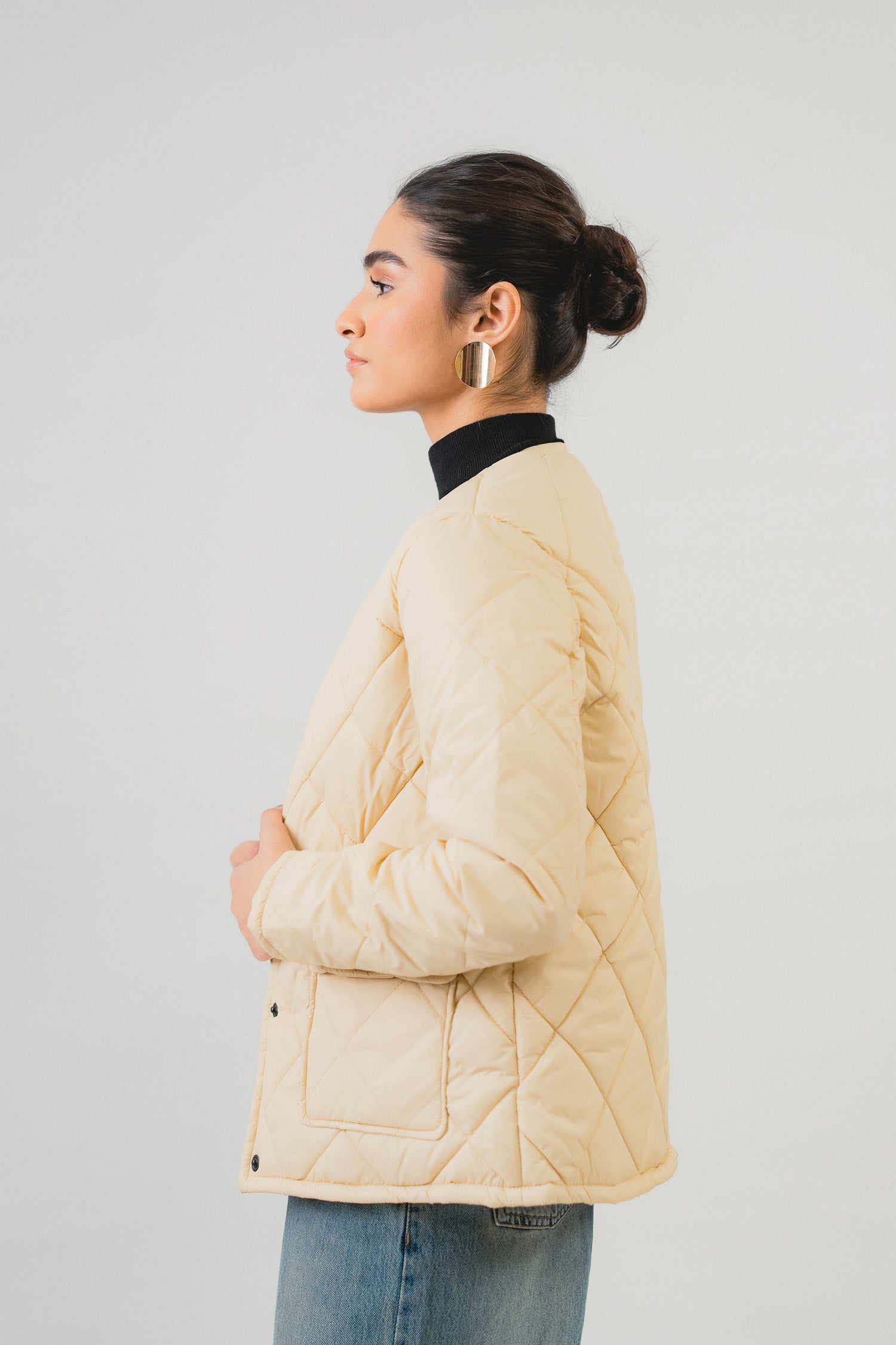 Oversized Beige Puffer Jacket - Hustle N Holla