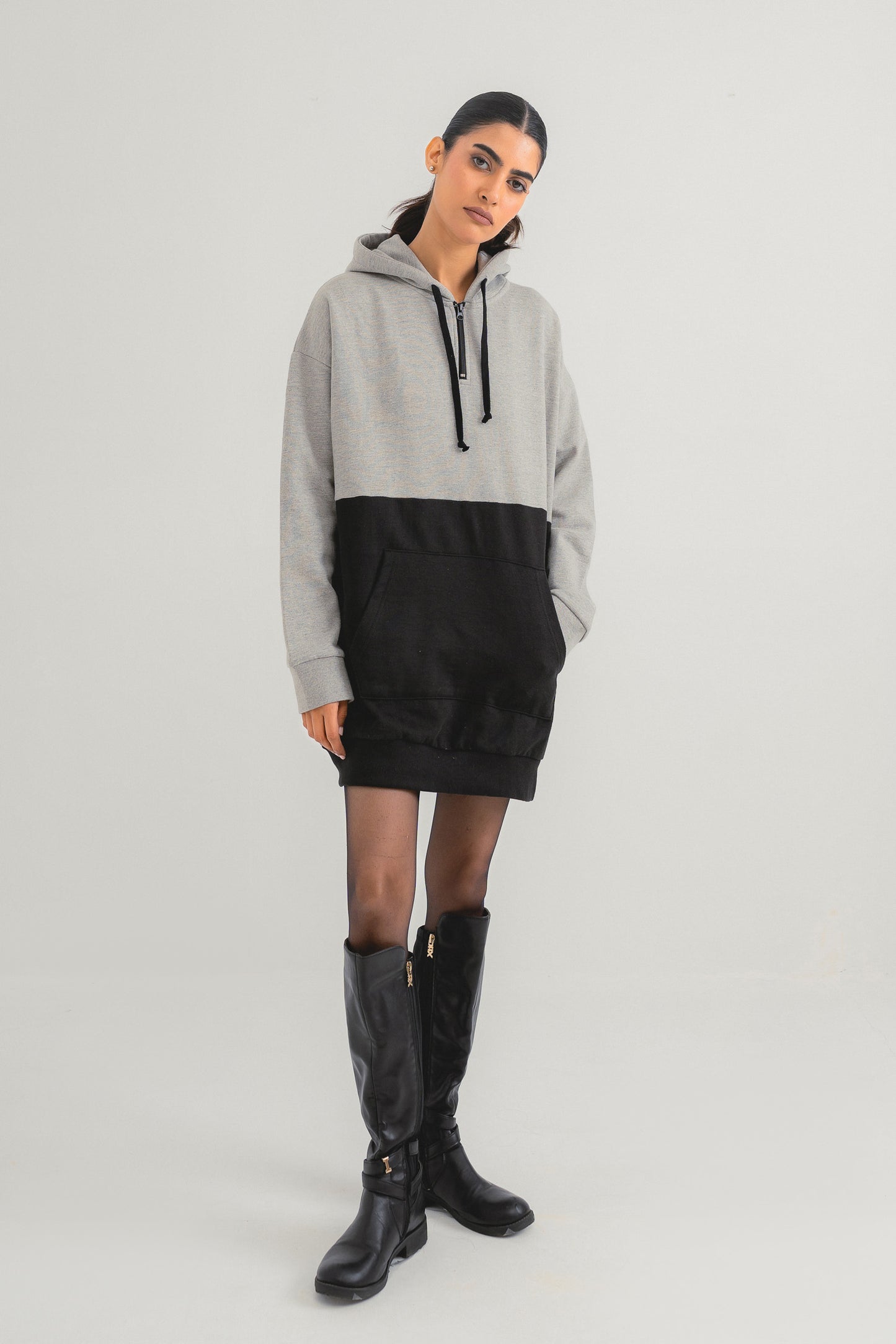Grey & Black Hoodie
