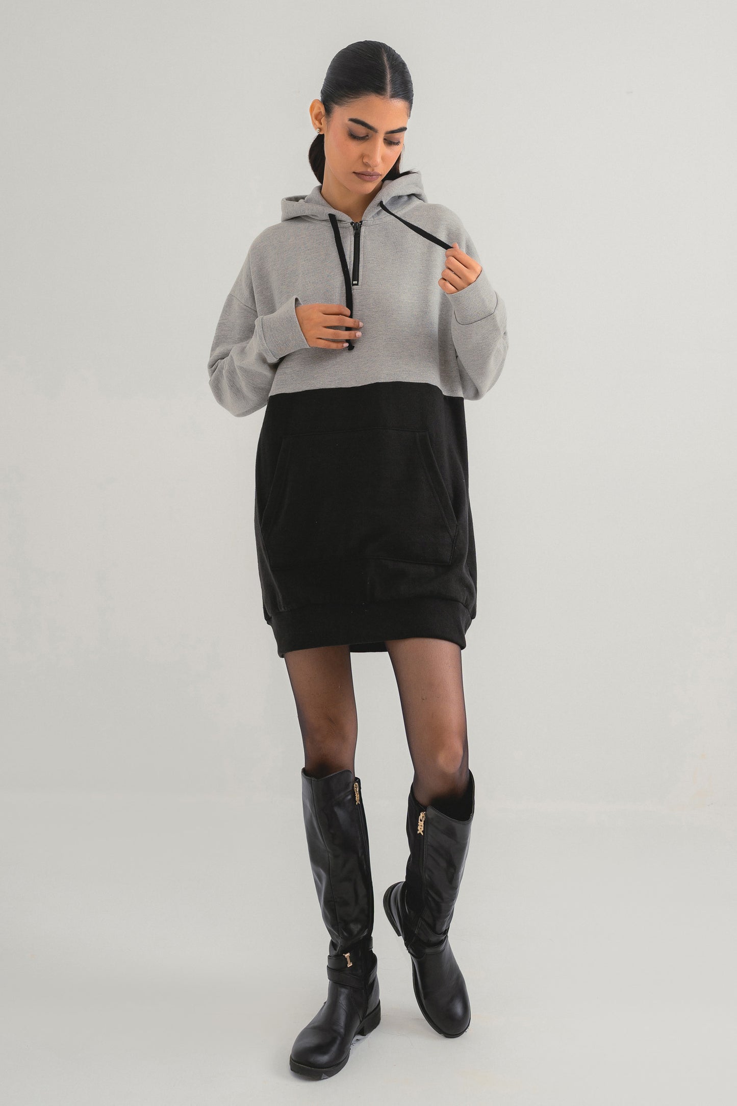Grey & Black Hoodie