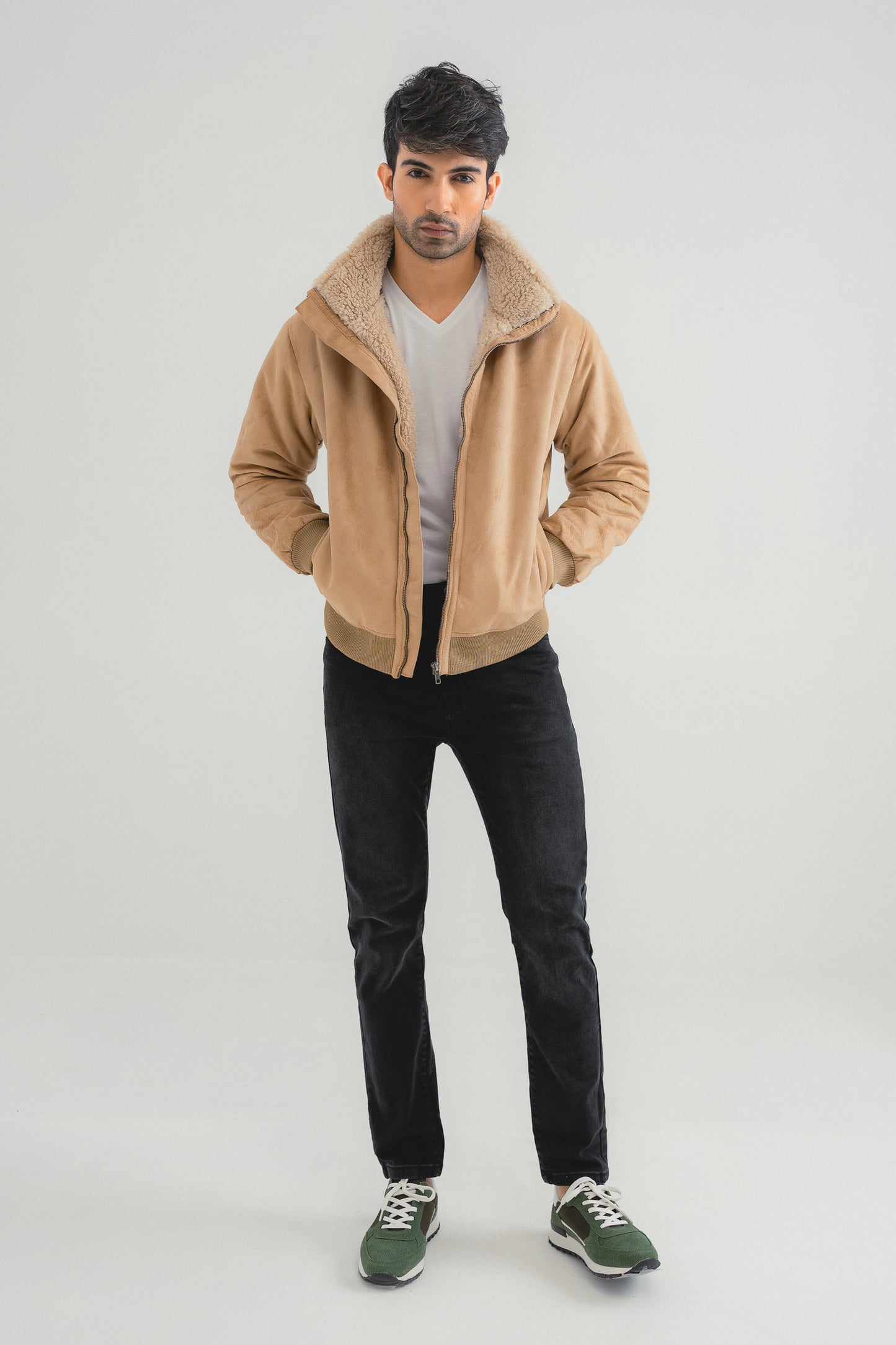 Beige Suede Jacket