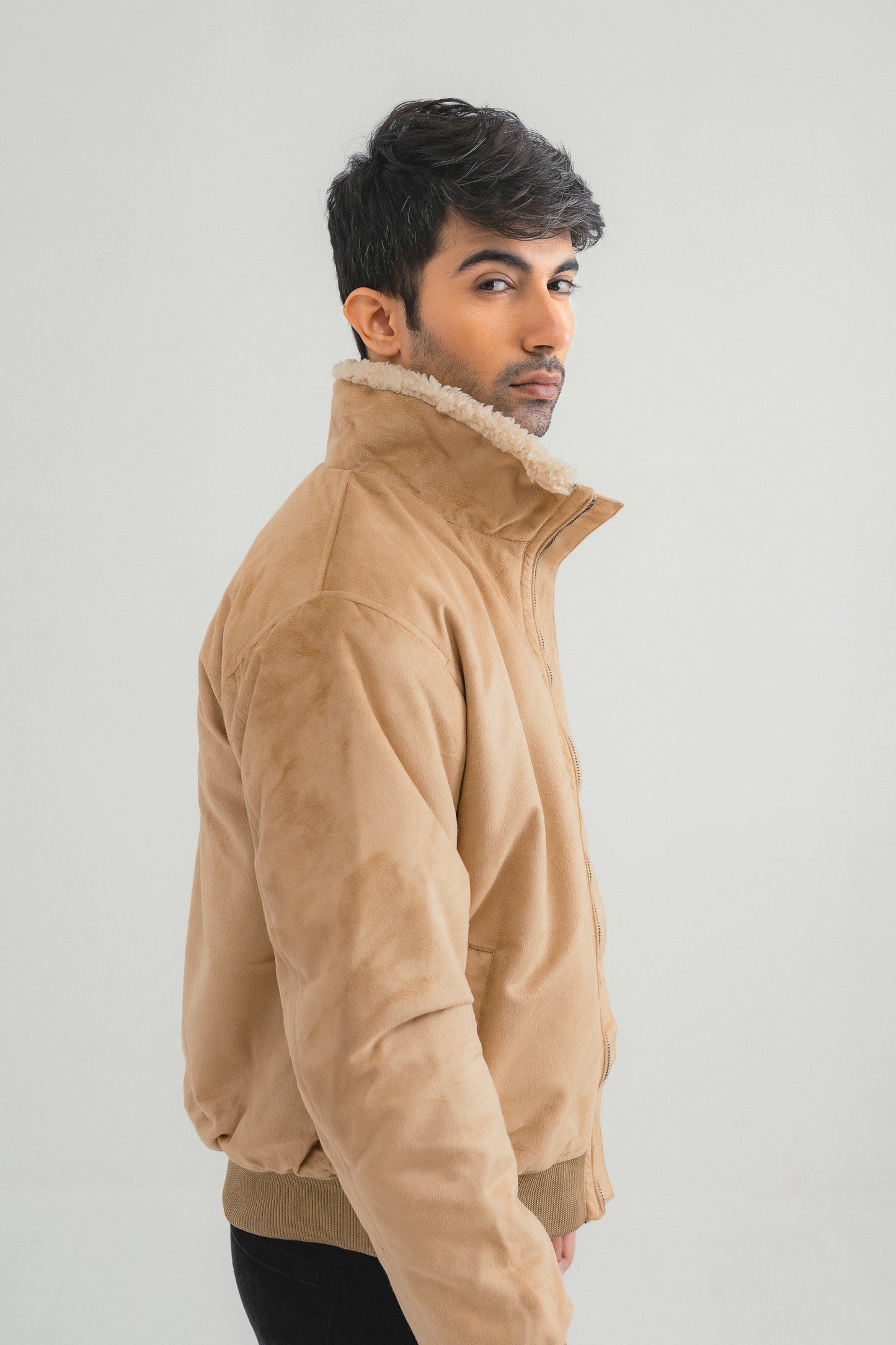 Beige Suede Jacket