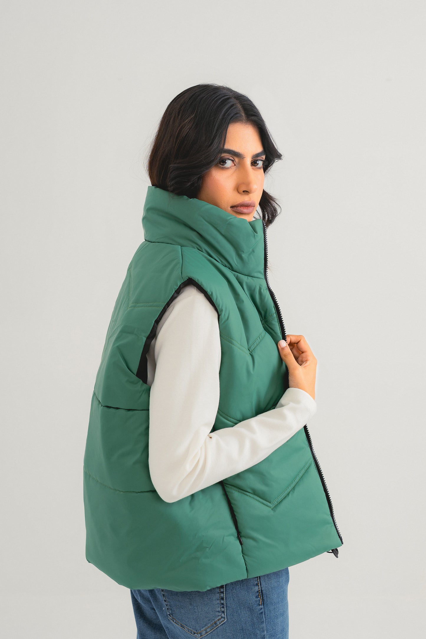 Green Puffer Jacket