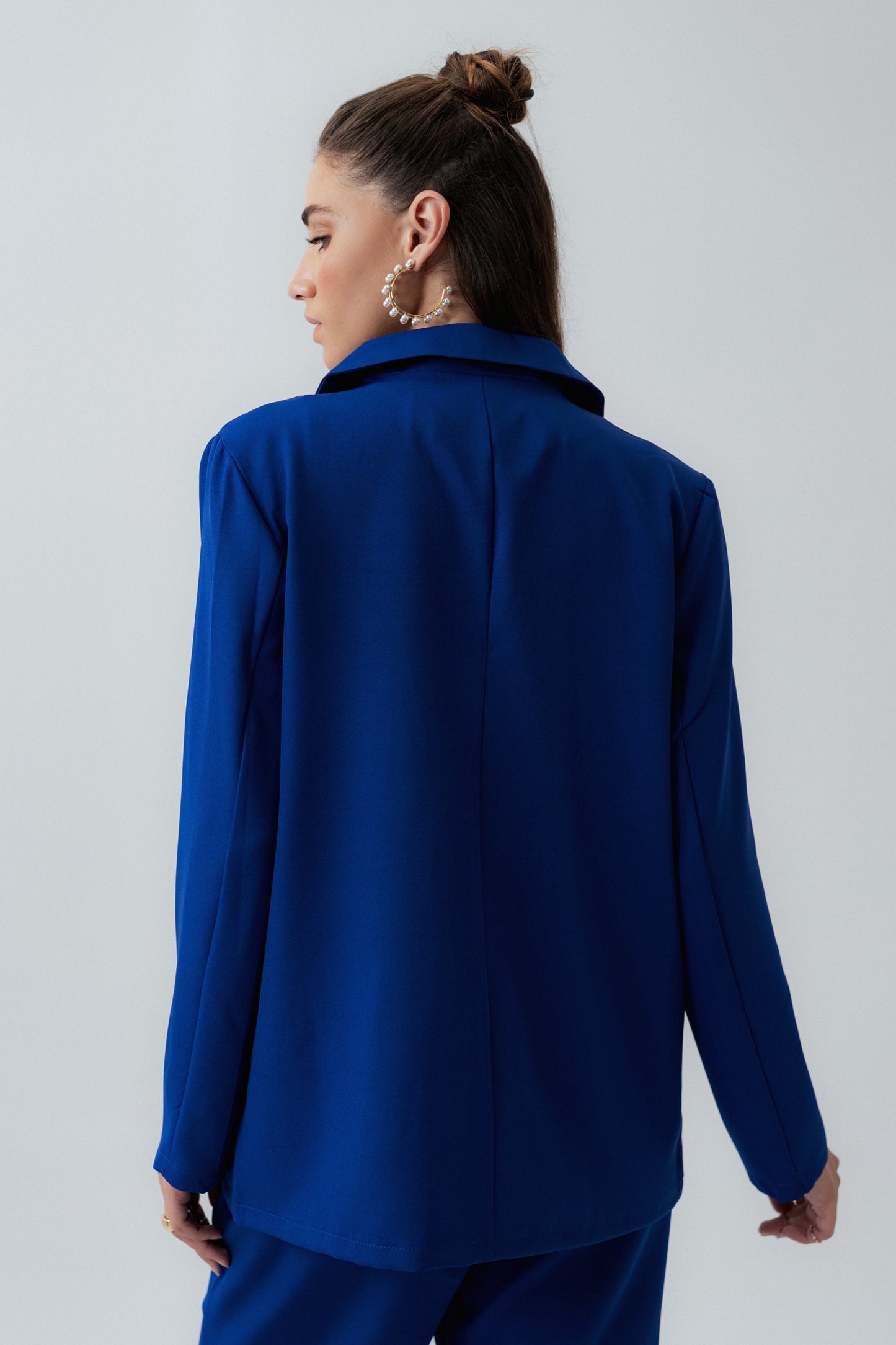 Electric Blue Relaxed Fit Tailored Blazer - Hustle N Holla