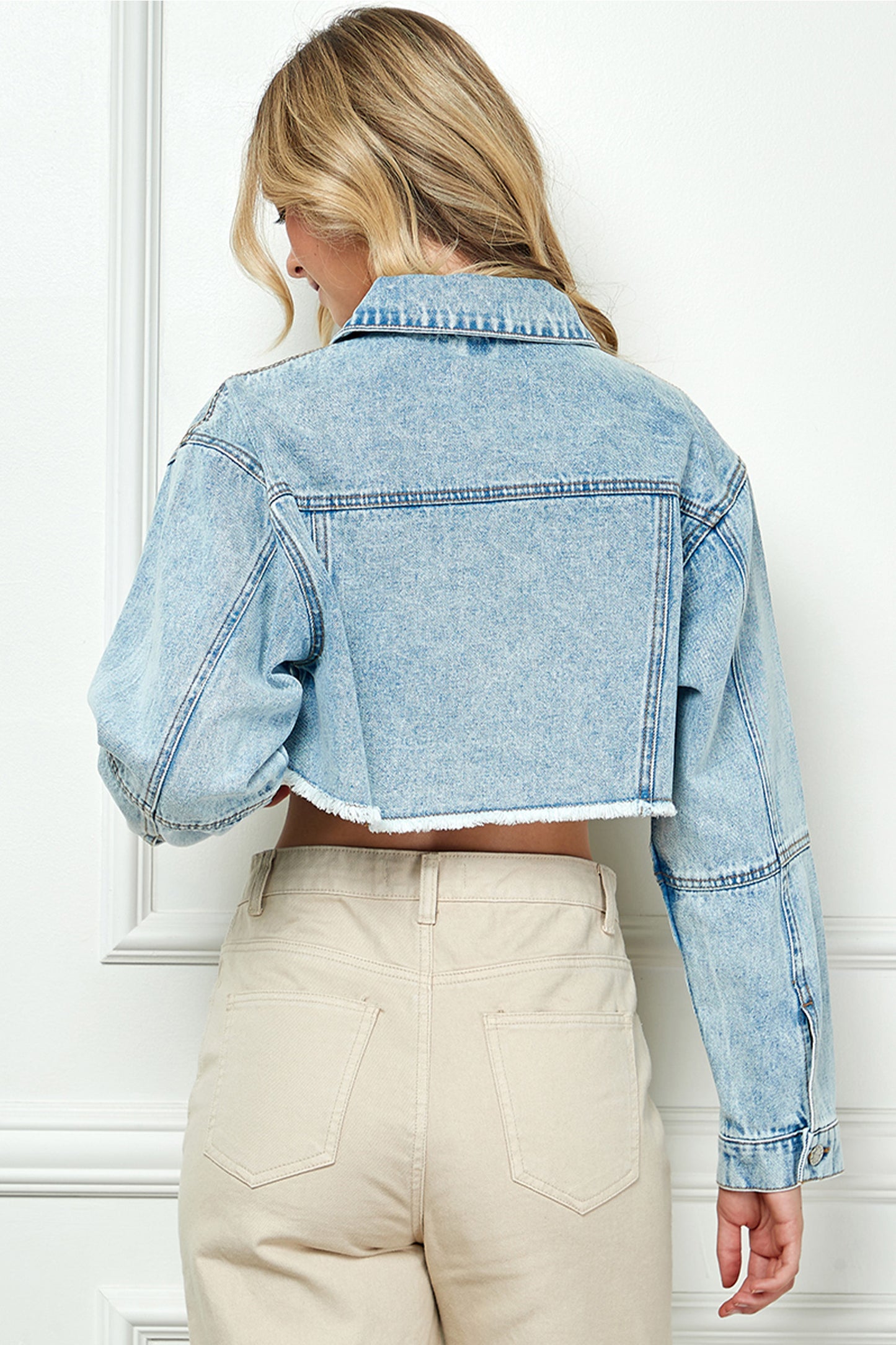 Zephyr Cropped Blue Jacket