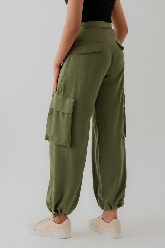 Olive Green Jogger fit Trousers - Hustle N Holla