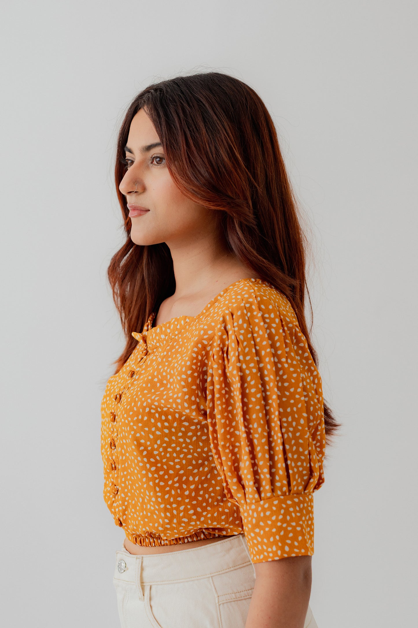 Printed Slim Fit Crop Top - Hustle N Holla