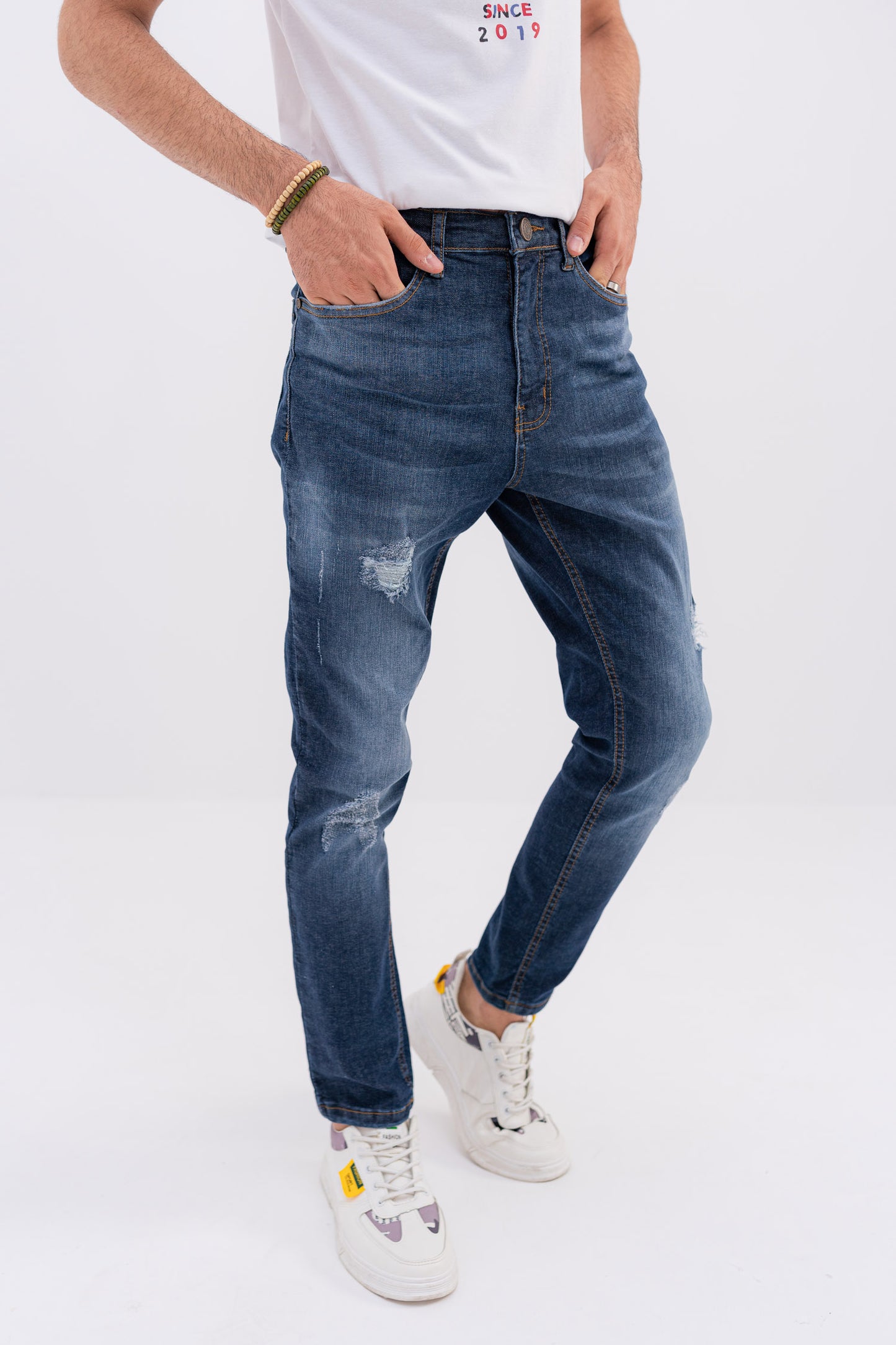 HNH Western Skinny Fit Jeans