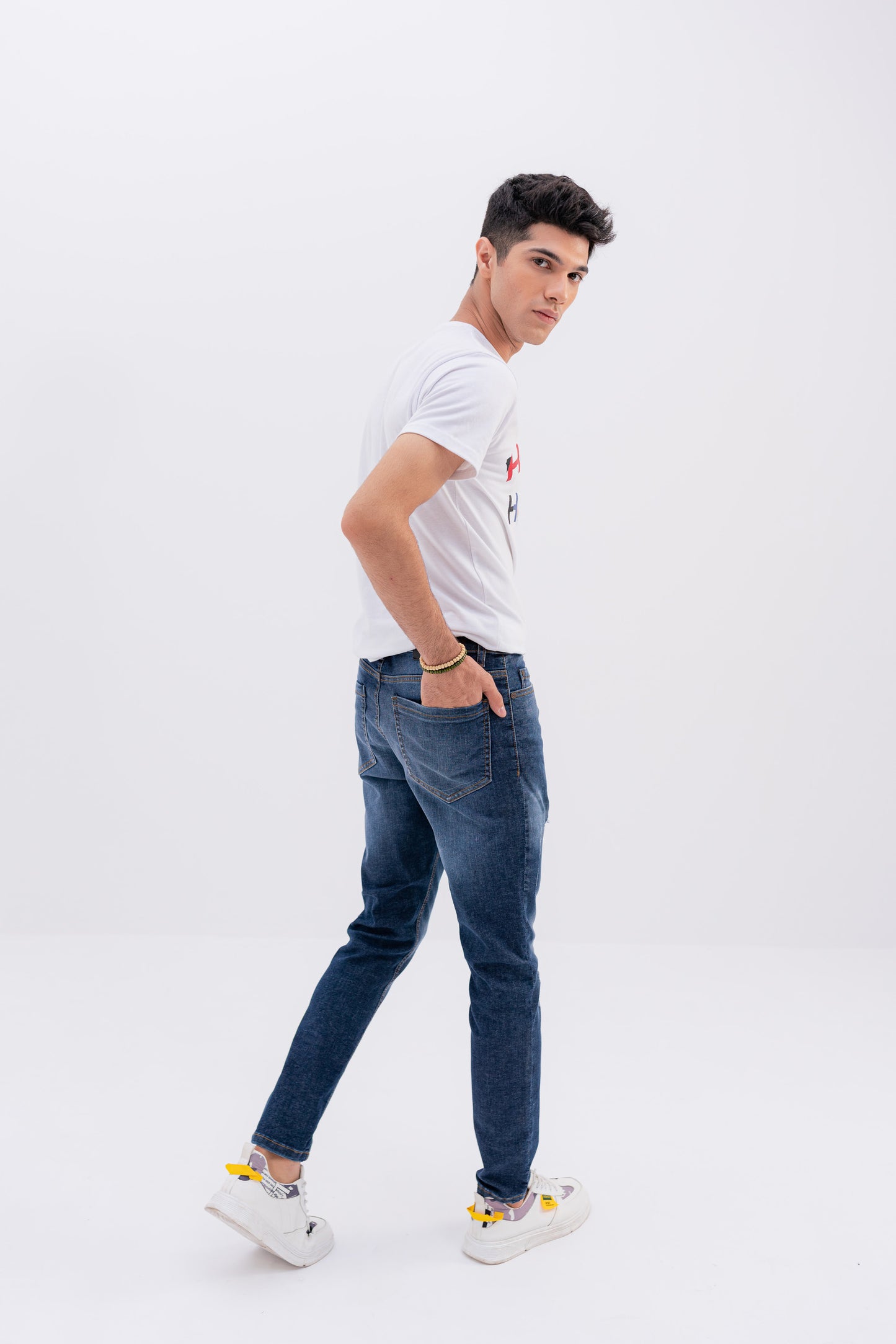 HNH Western Skinny Fit Jeans