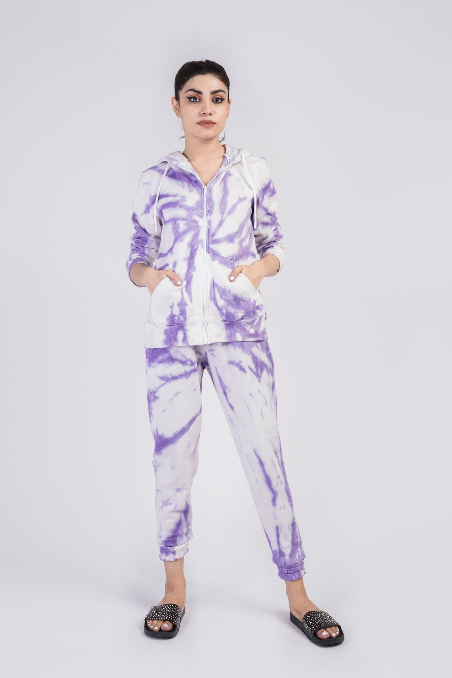 Purple Haze Co-ord Hoodie - Hustle N Holla