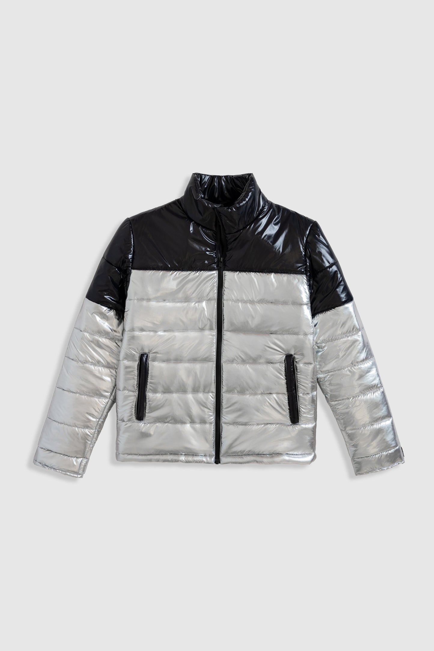 Metallic Puffer Jacket - Hustle N Holla