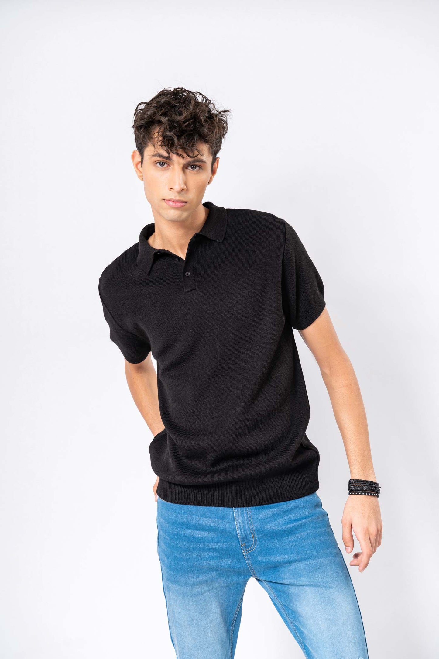 Sea Island Knitted Polo Shirt - Hustle N Holla