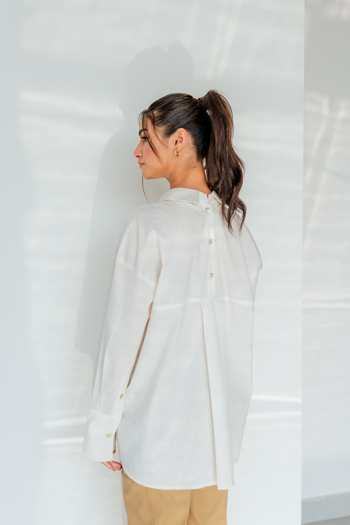White Oversize Button down Minor Fault Shirt - Hustle N Holla