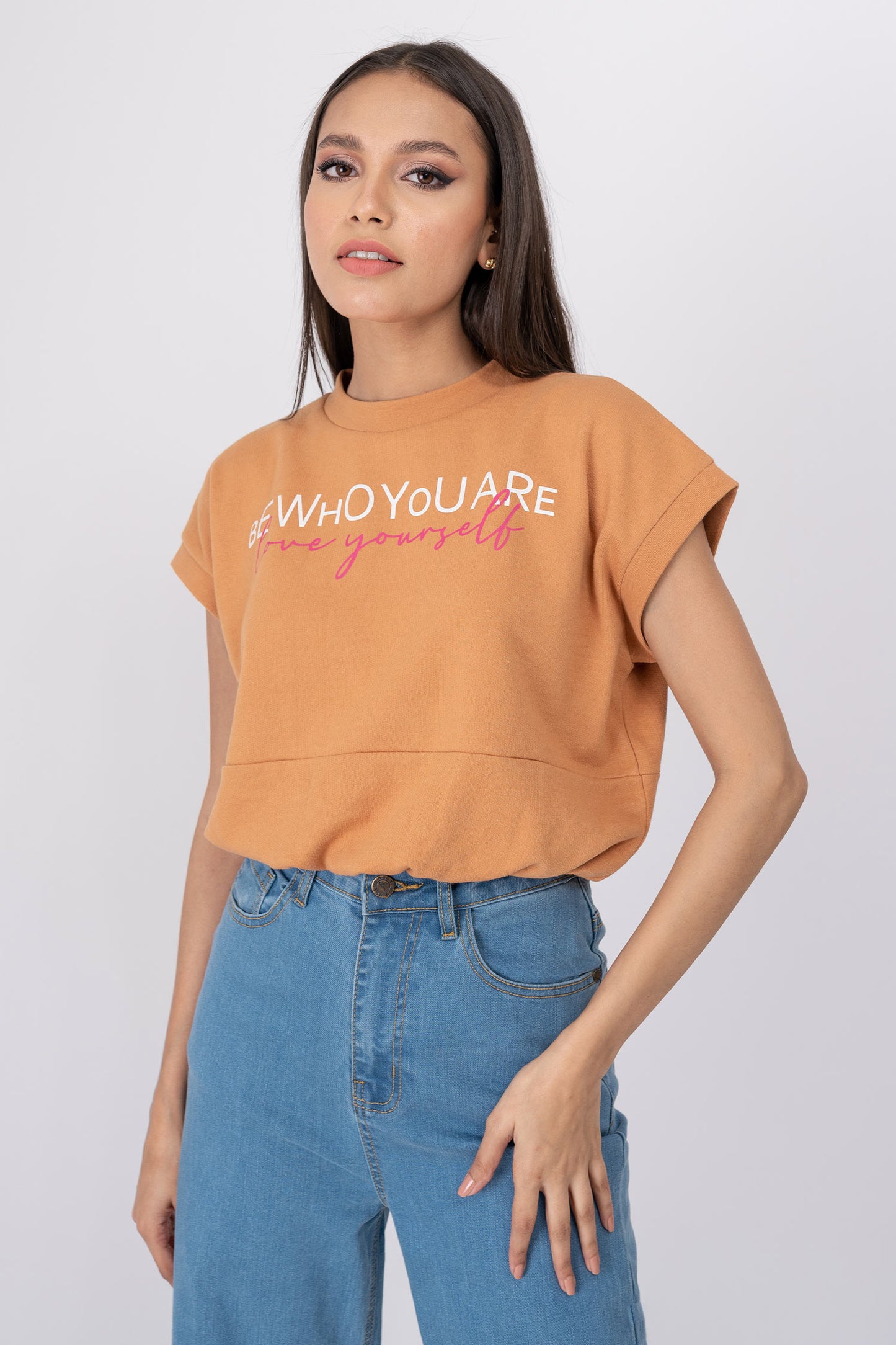 Catia Orange Sweatshirt - Hustle N Holla
