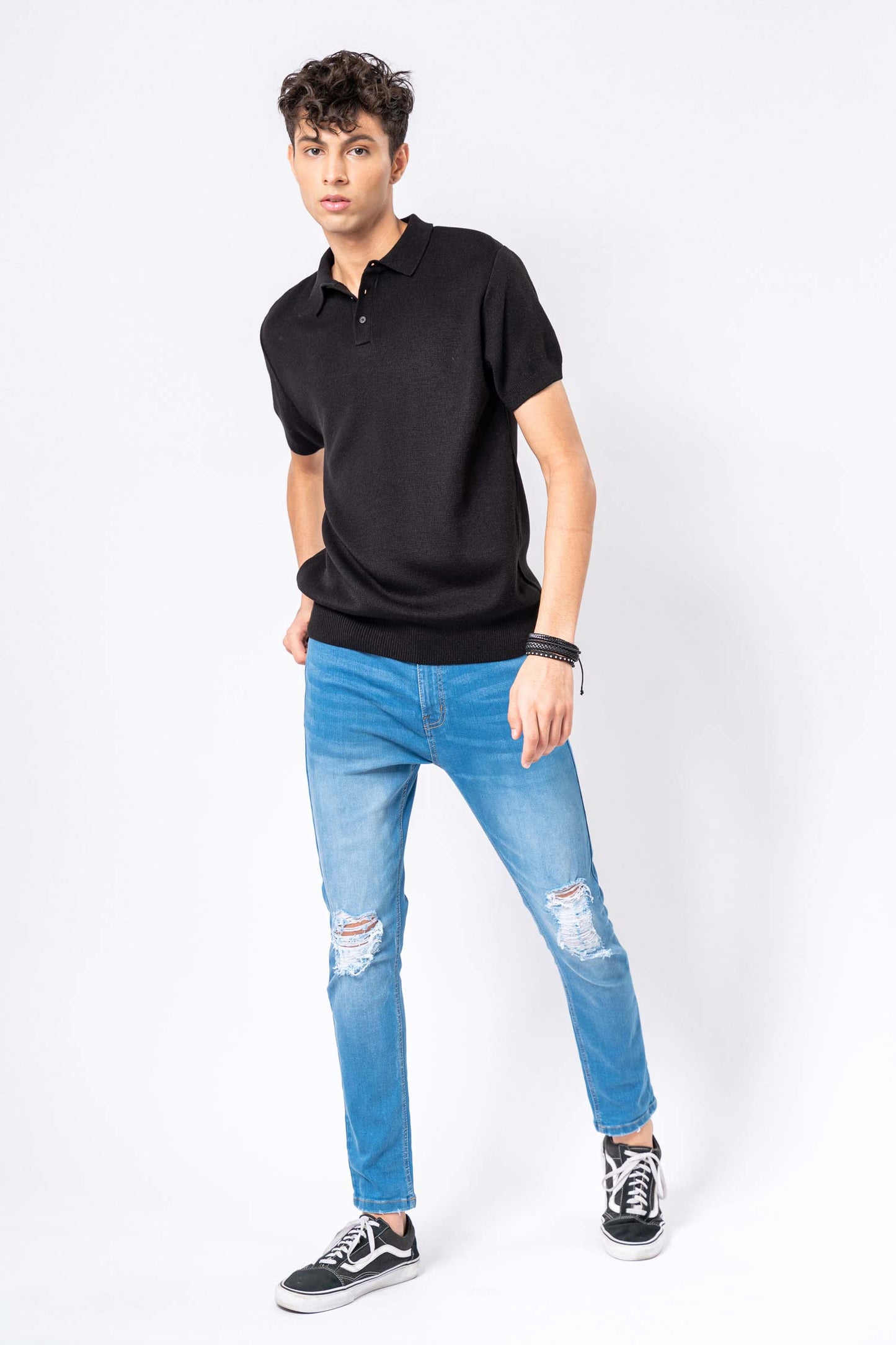Sea Island Knitted Polo Shirt - Hustle N Holla