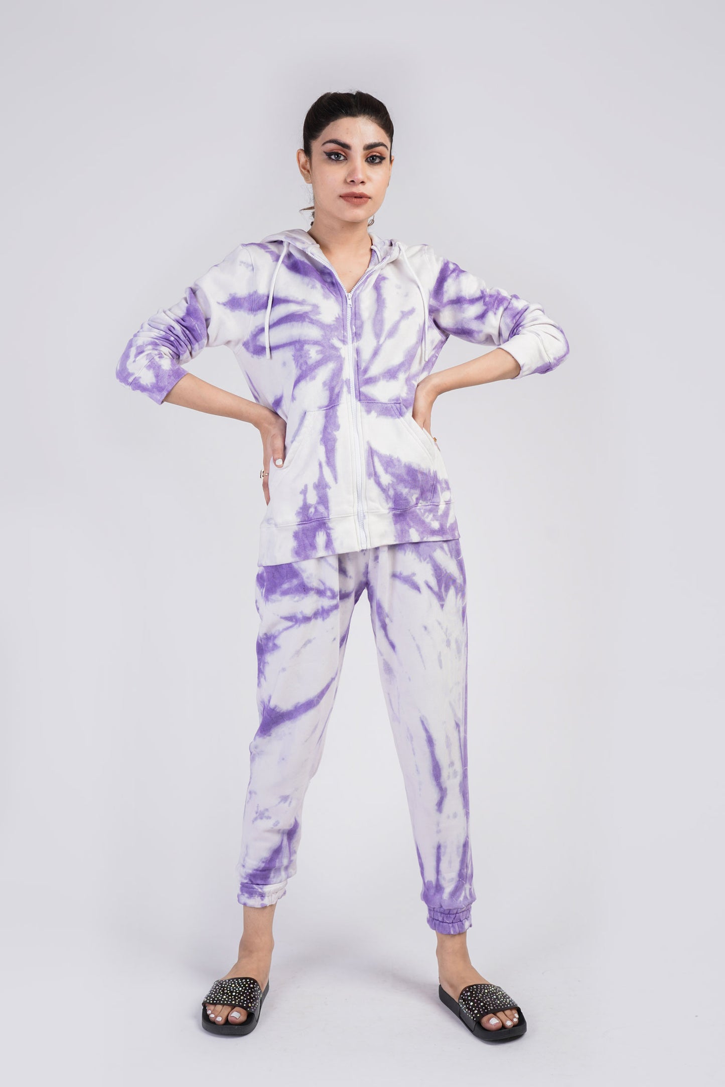 Purple Haze Co-ord Hoodie - Hustle N Holla
