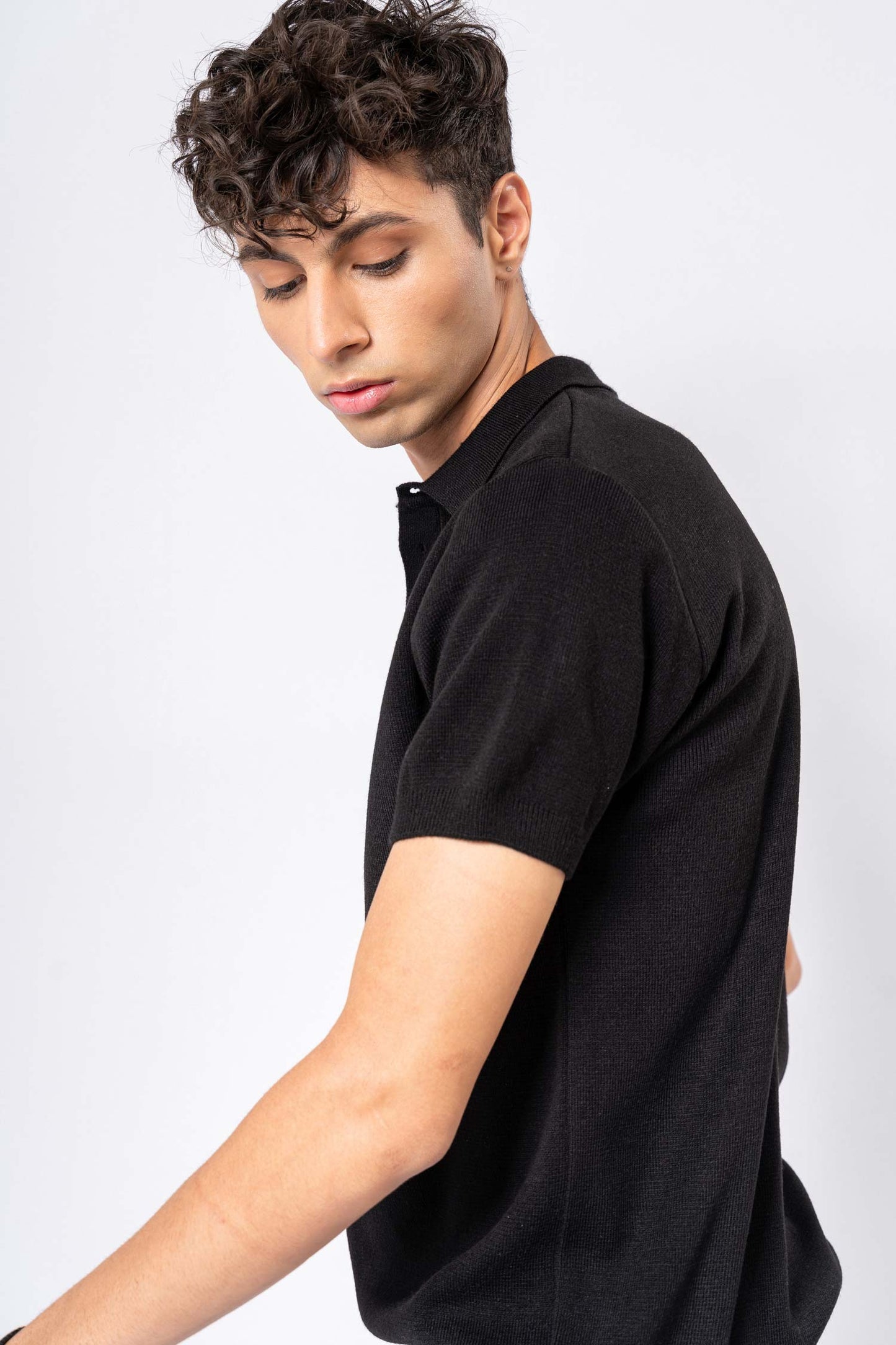 Sea Island Knitted Polo Shirt - Hustle N Holla