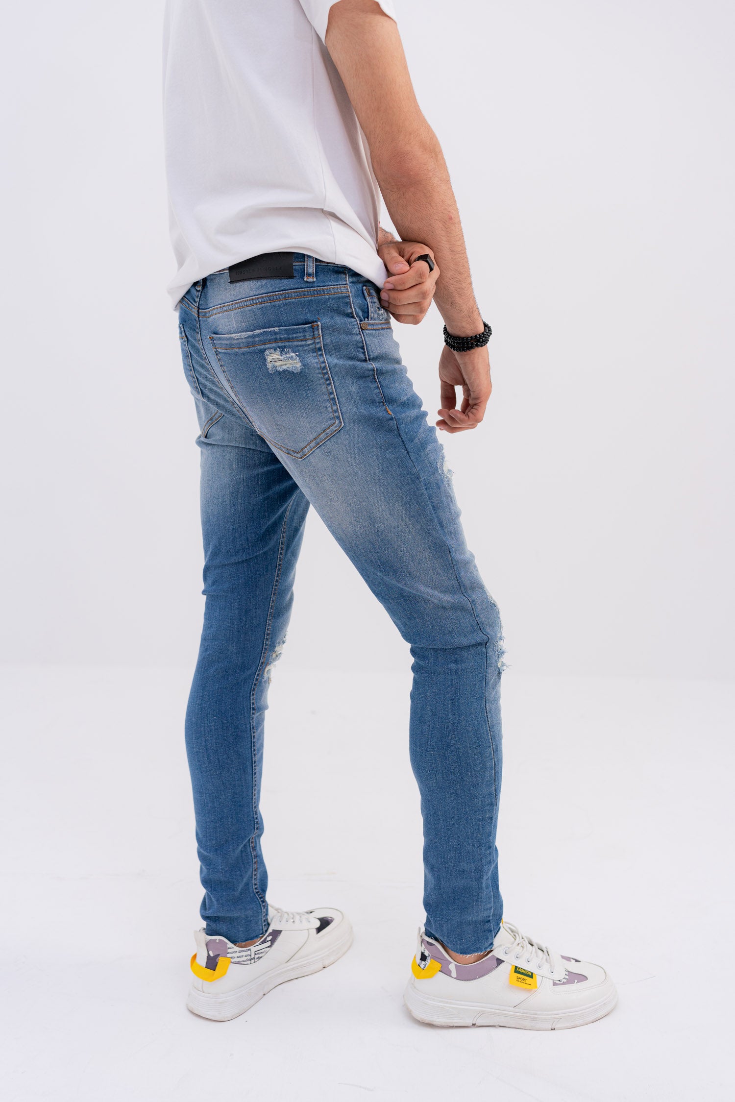 Ripped Skinny Jeans - Hustle N Holla