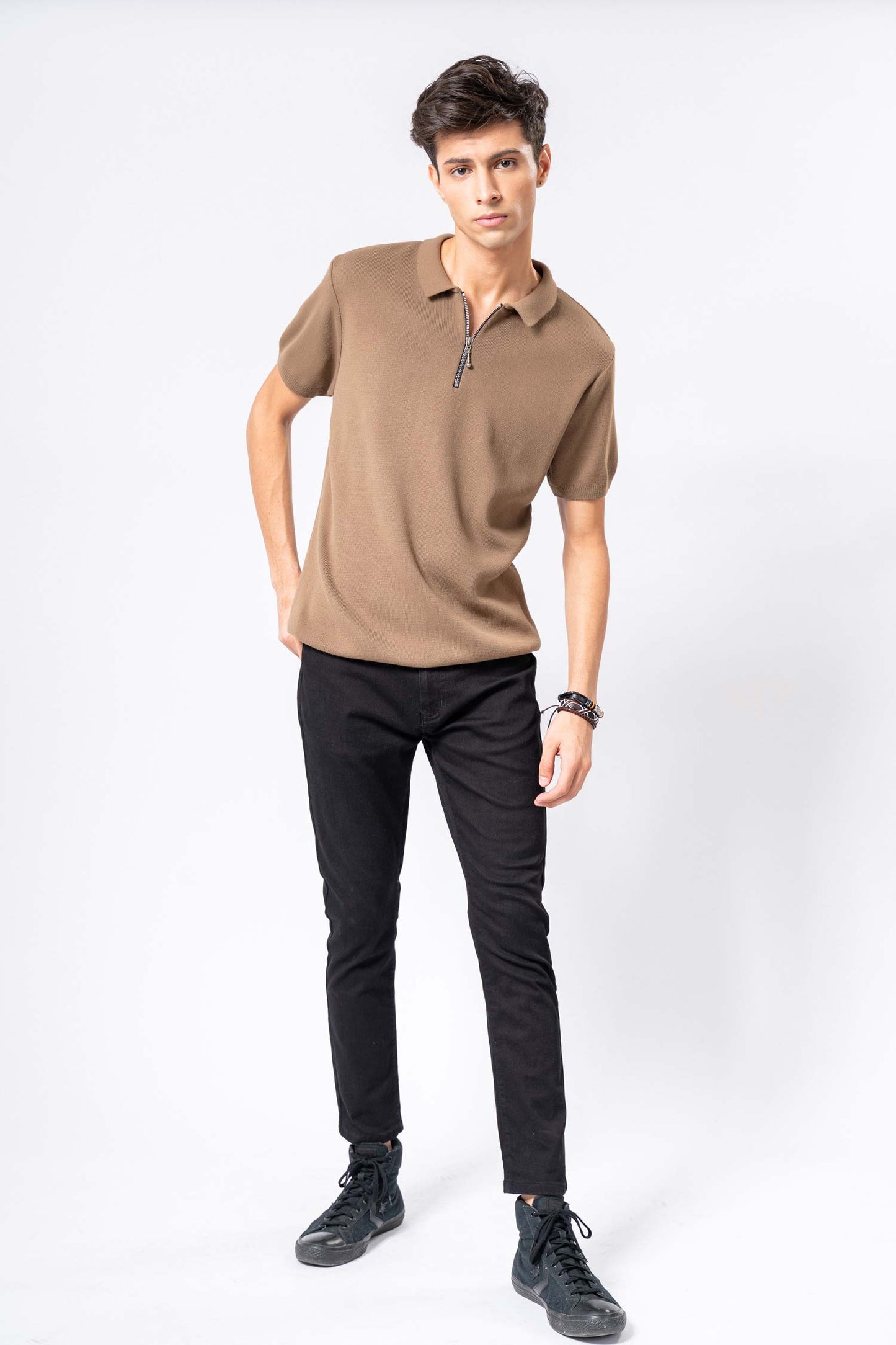 HNH Cotton knitted Polo Shirt - Hustle N Holla