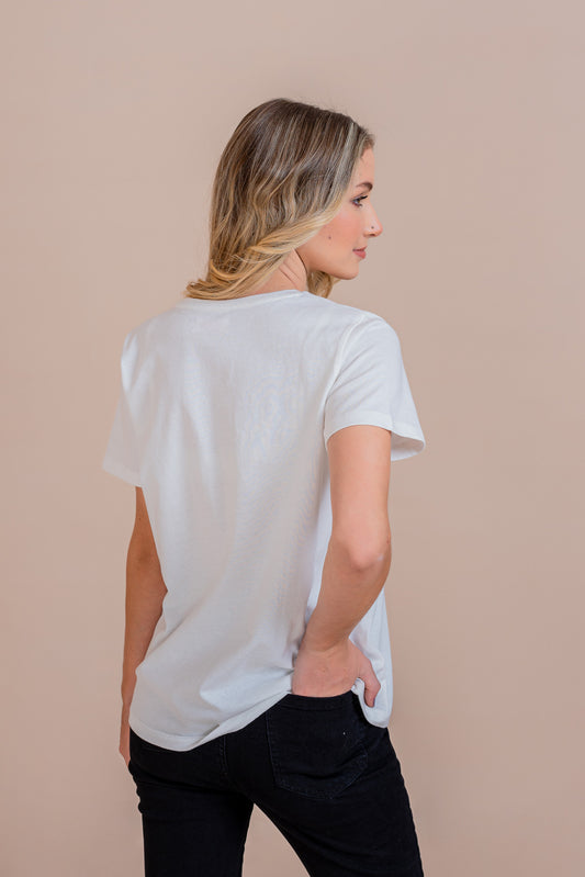 White Printed Minor Fault T-Shirt - Hustle N Holla