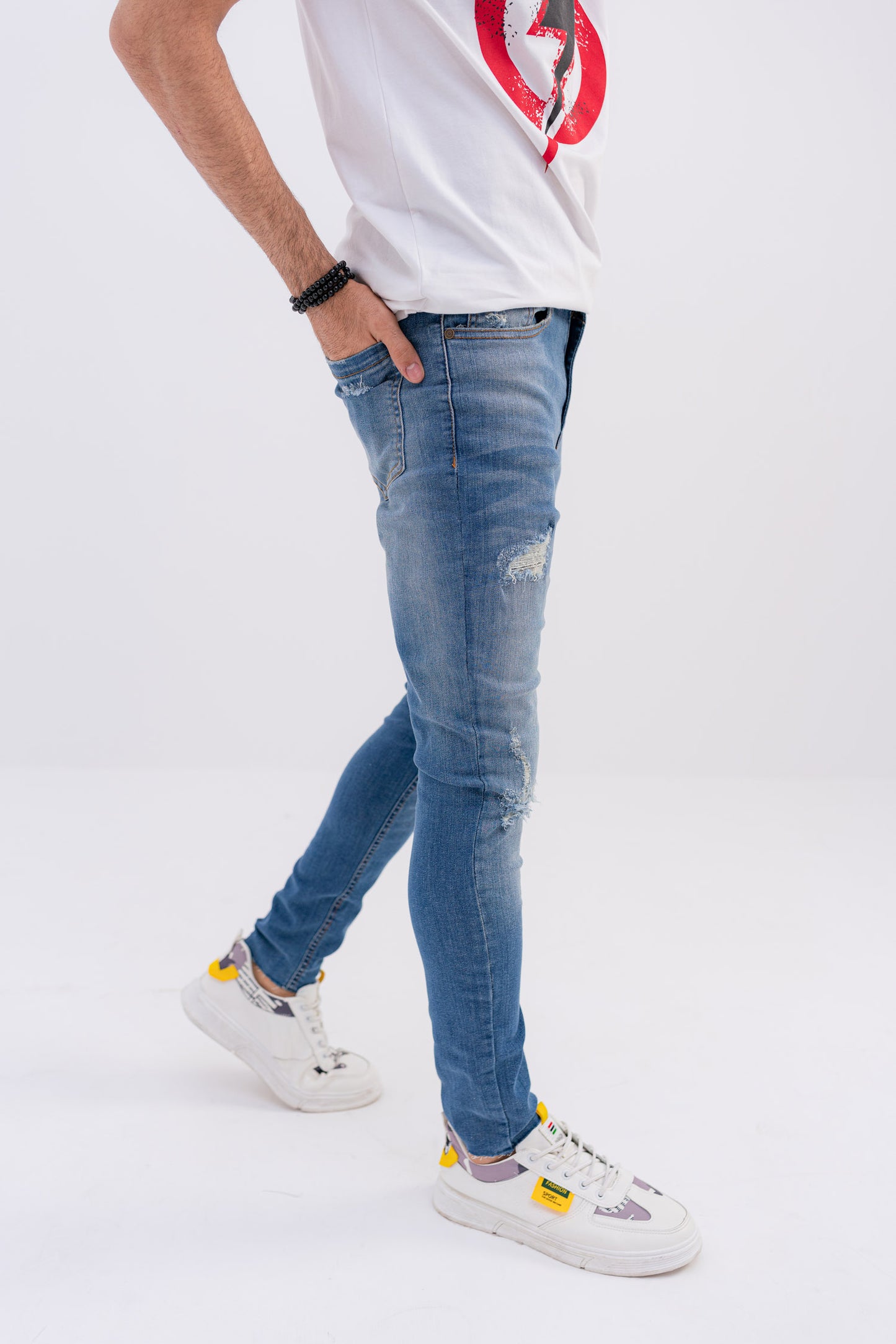 Ripped Skinny Jeans - Hustle N Holla
