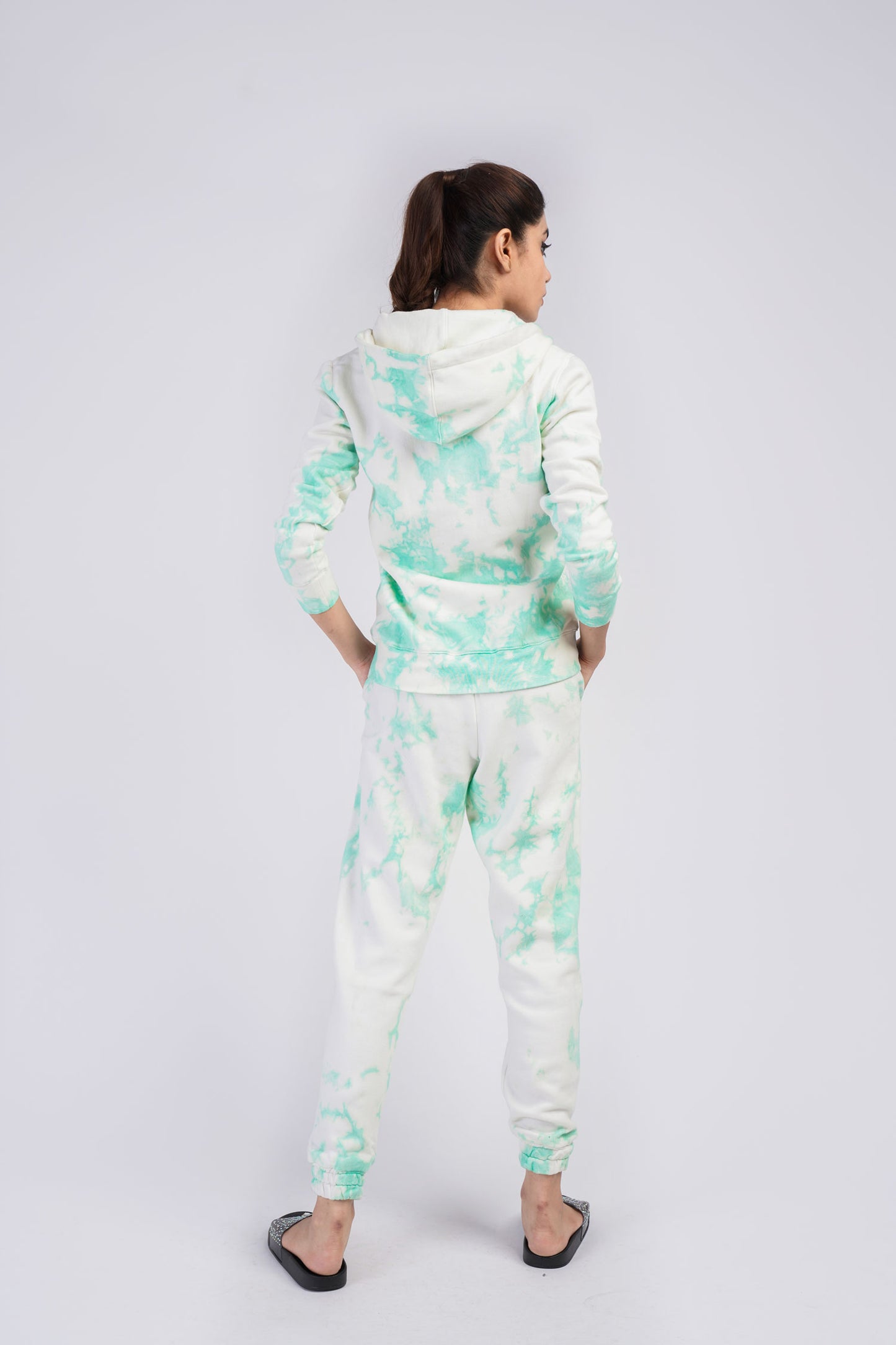 Tie Dye Sea Green Hoodie - Hustle N Holla