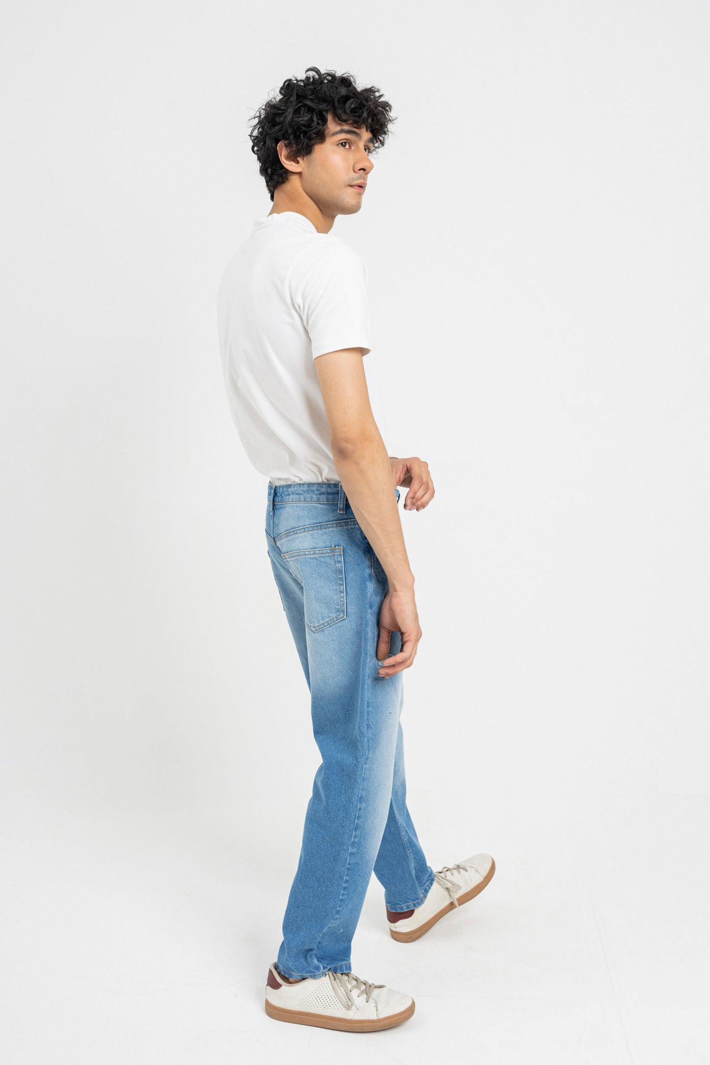 Faded Straight Fit Jeans - Hustle N Holla