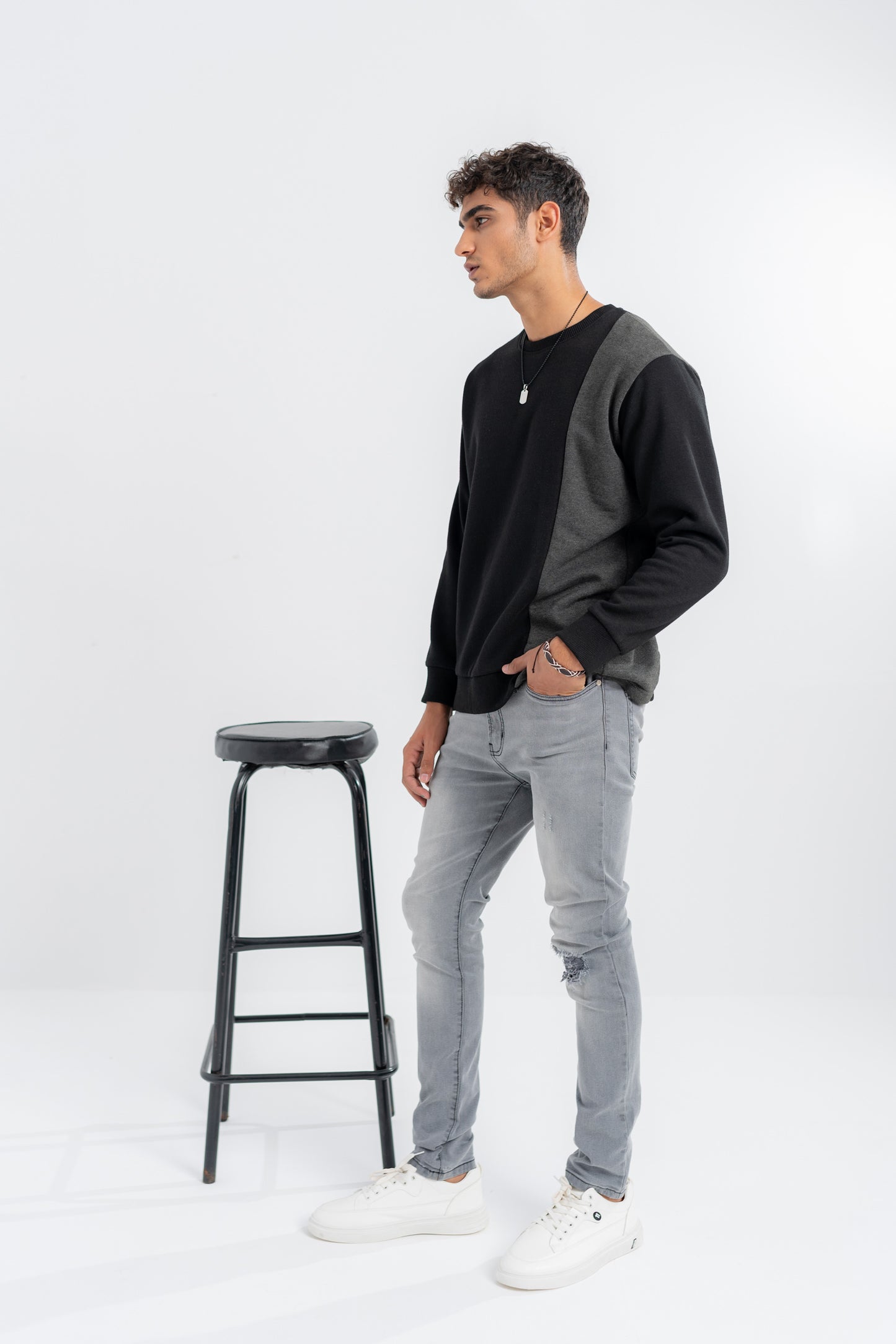 Black & Grey Sweatshirt