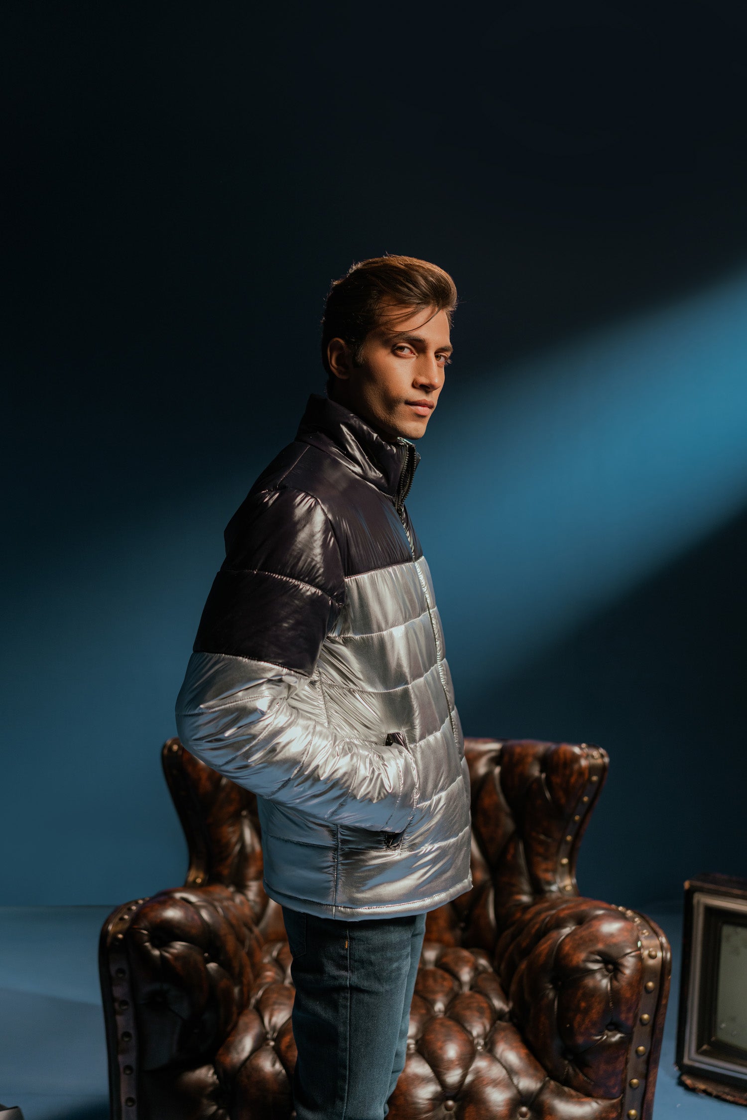 Metallic Puffer Jacket - Hustle N Holla