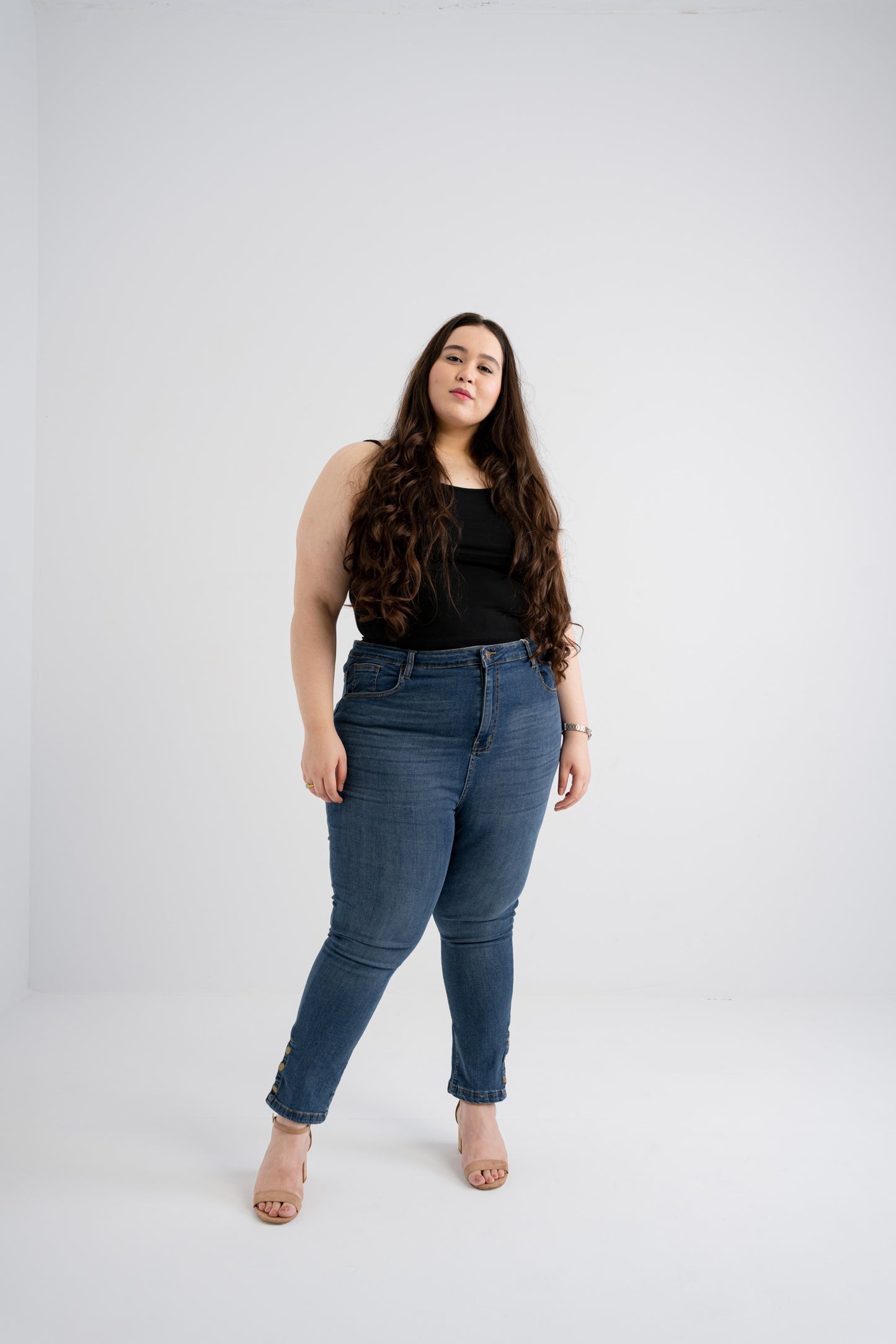 Classic Blue Skinny Plus Size Jeans