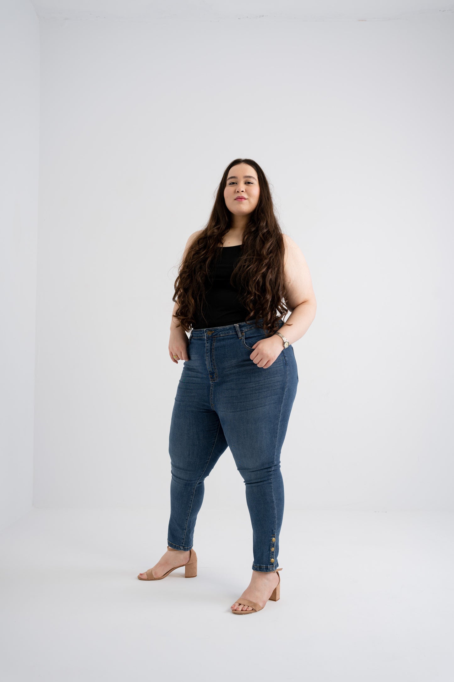 Classic Blue Skinny Plus Size Jeans