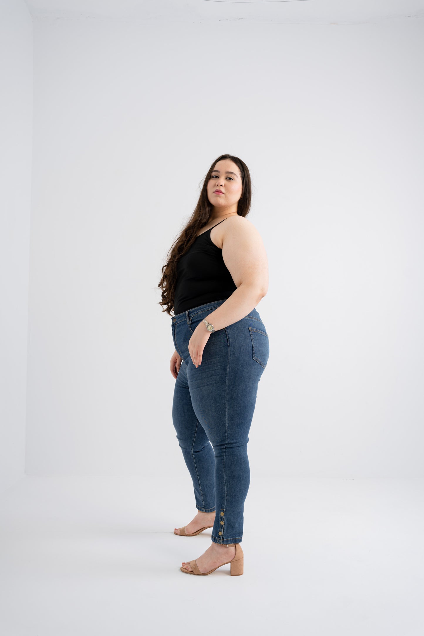 Classic Blue Skinny Plus Size Jeans