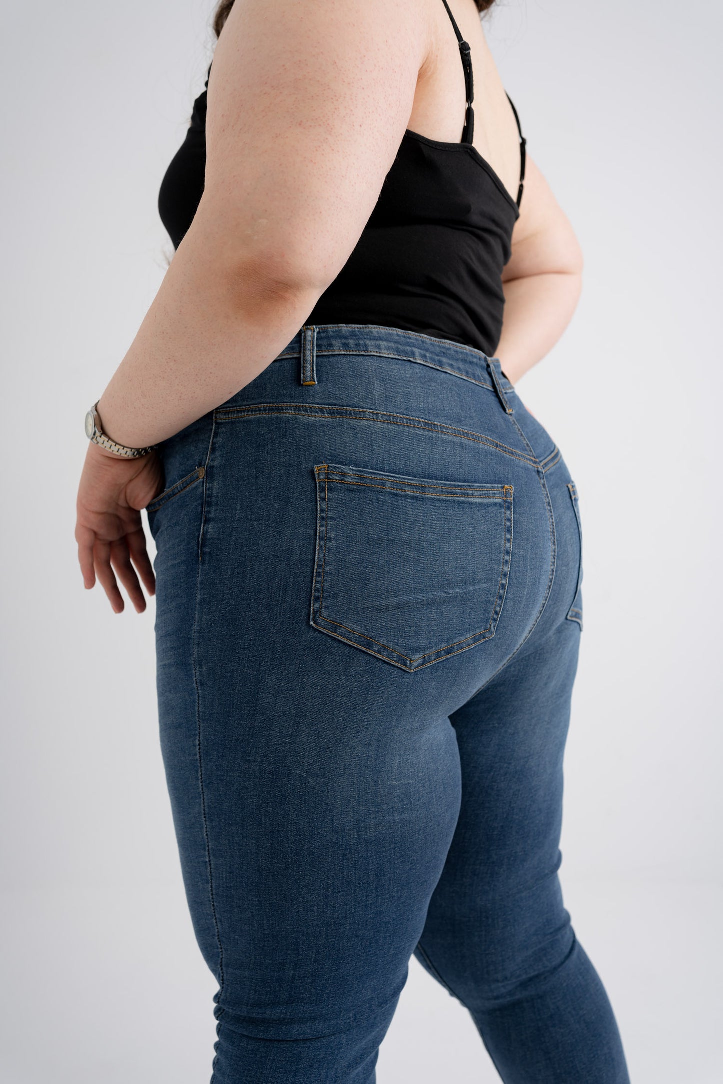 Classic Blue Skinny Plus Size Jeans