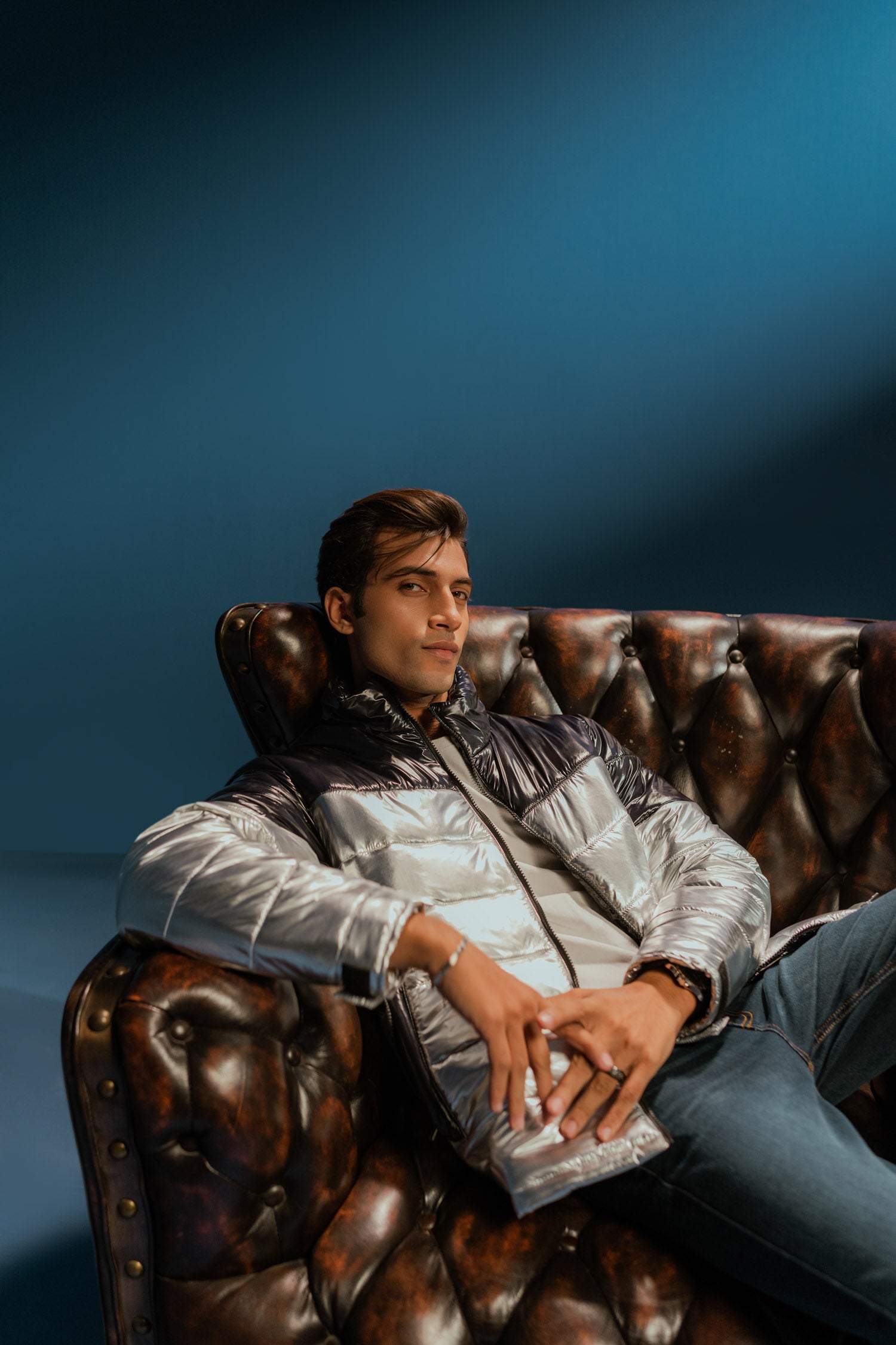 Metallic Puffer Jacket - Hustle N Holla