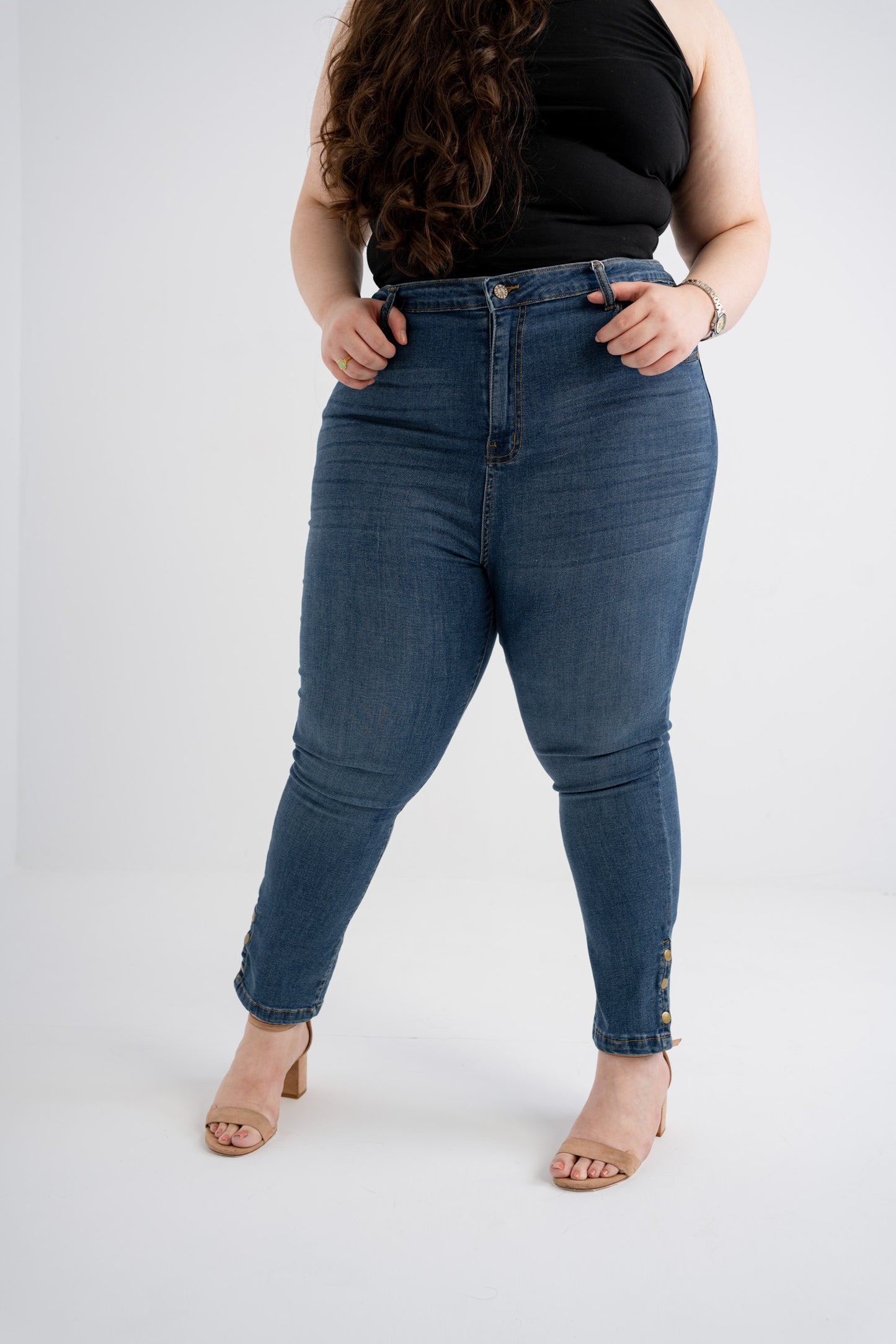 Classic Blue Skinny Plus Size Jeans