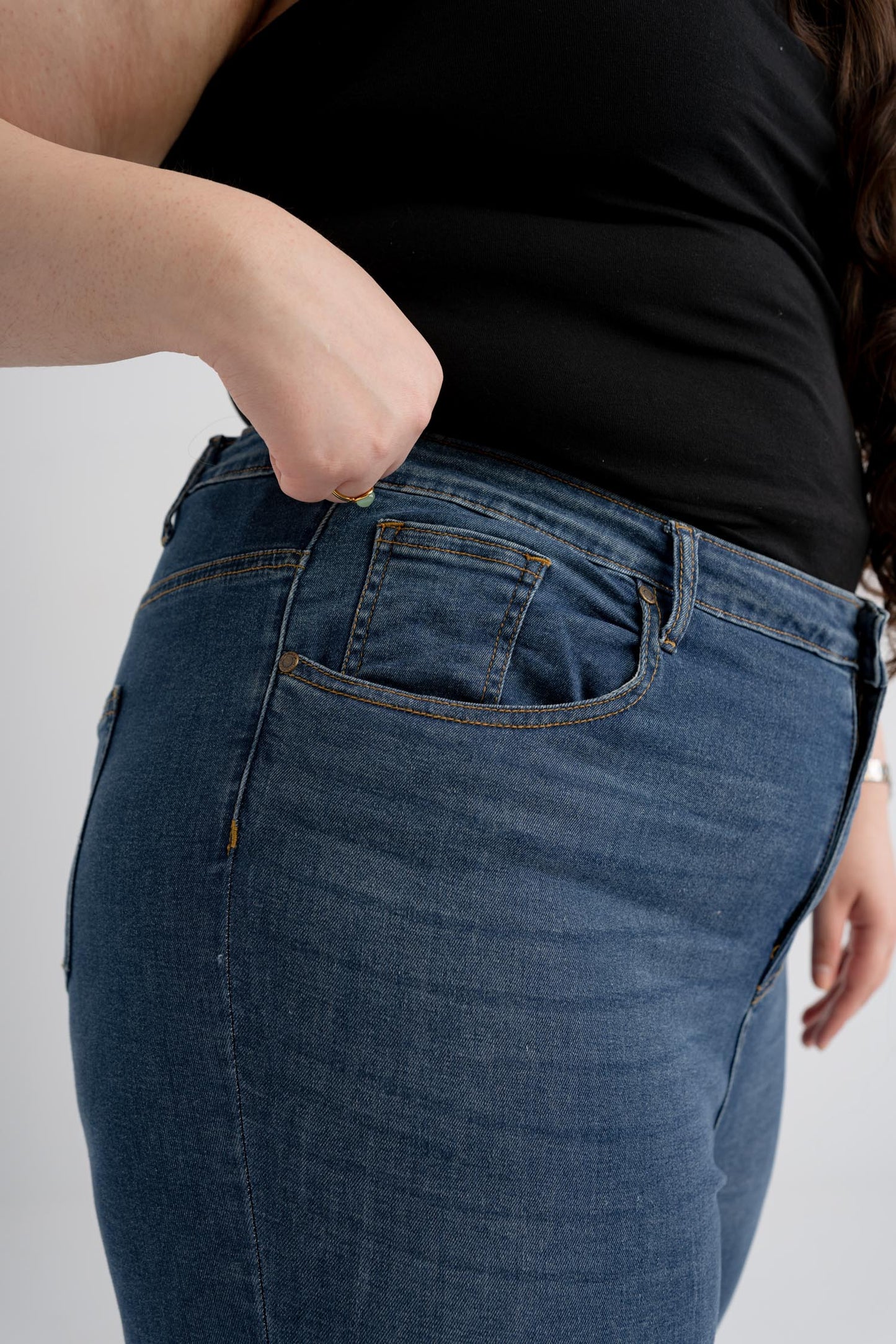 Classic Blue Skinny Plus Size Jeans