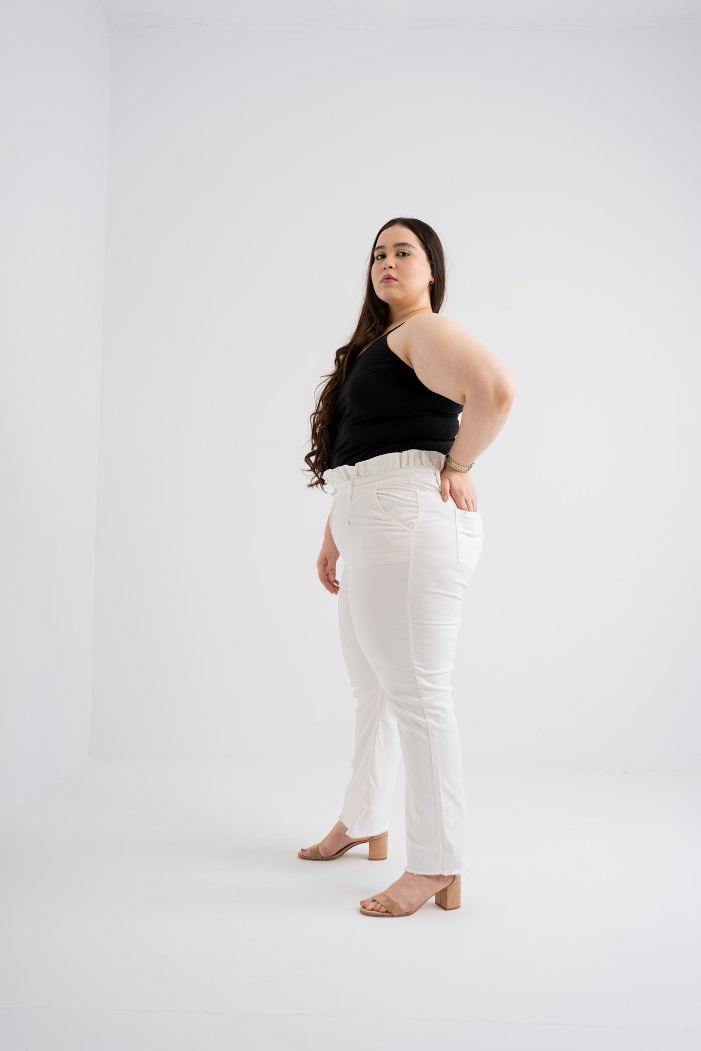 White Wide Leg Plus Size Jeans - Hustle N Holla